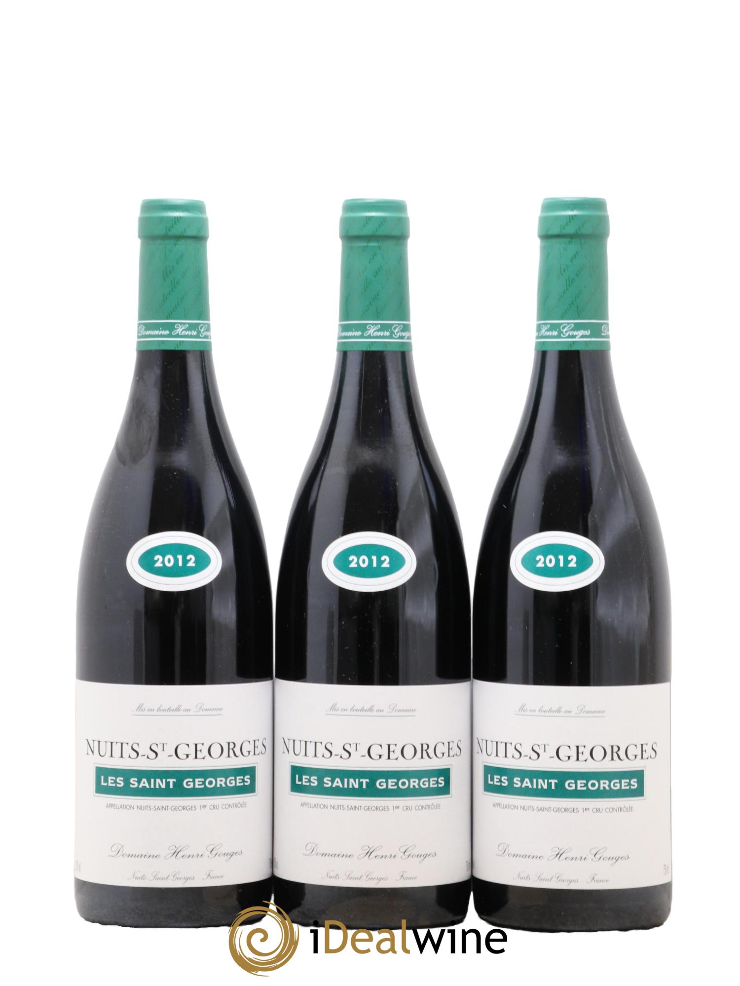 Nuits Saint-Georges 1er Cru Les Saints Georges Henri Gouges 2012 - Lot of 3 bottles - 0