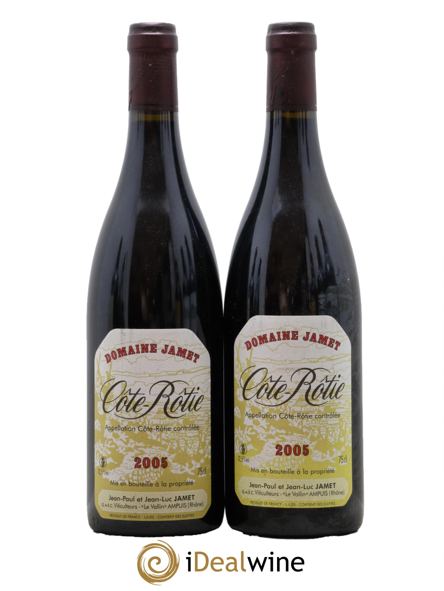 Côte-Rôtie Jamet (Domaine) 2005 - Lot of 2 bottles - 0