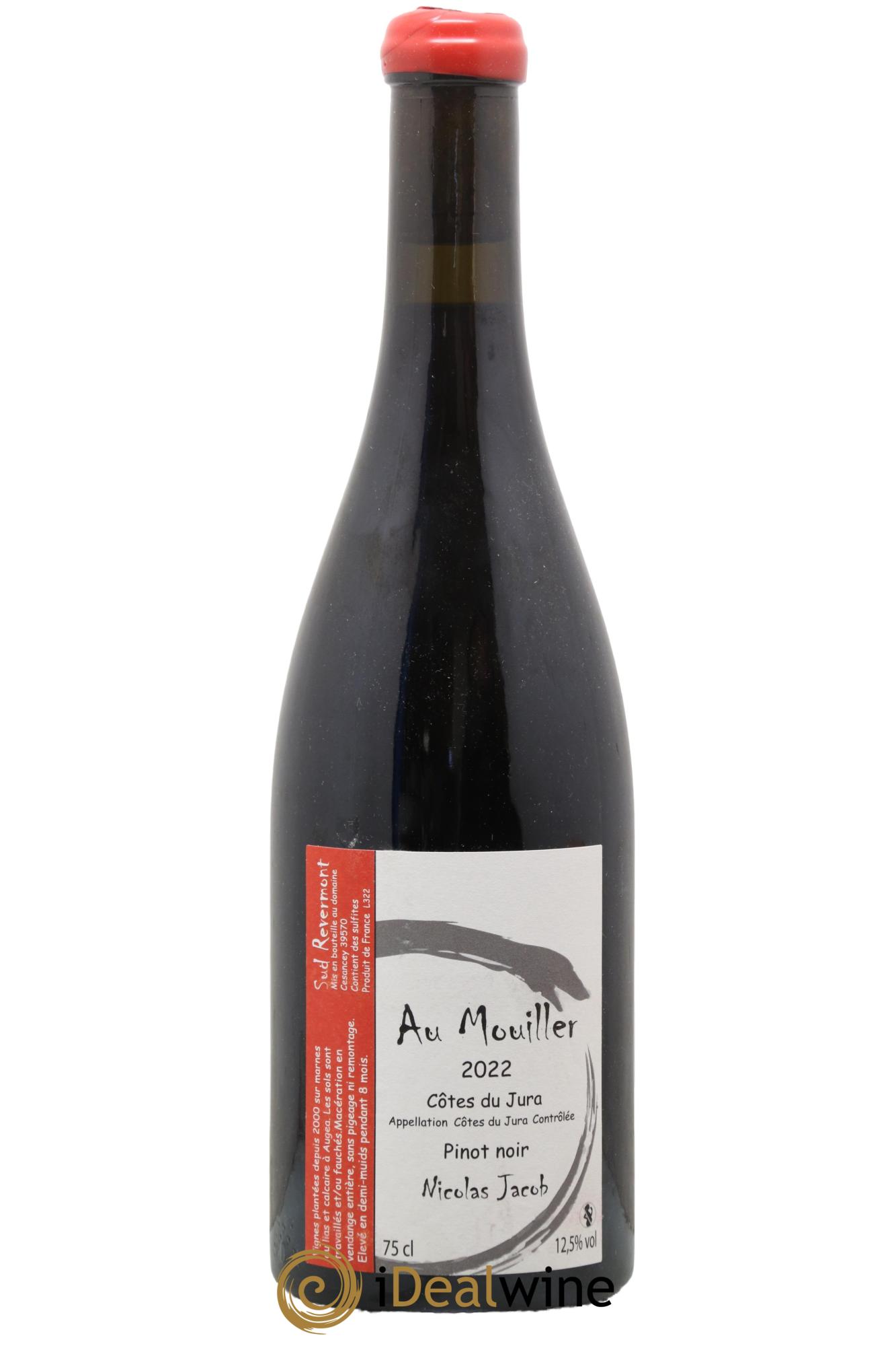 Côtes du Jura Pinot Noir Au Mouiller Nicolas Jacob  2022 - Lotto di 1 bottiglia - 0