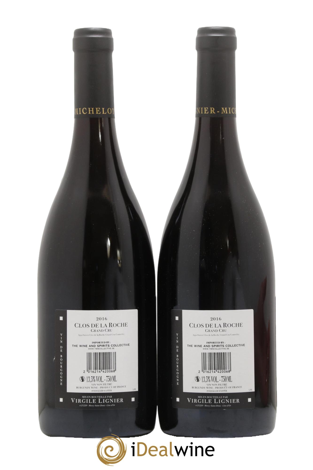 Clos de la Roche Grand Cru Lignier-Michelot (Domaine) 2016 - Posten von 2 Flaschen - 1