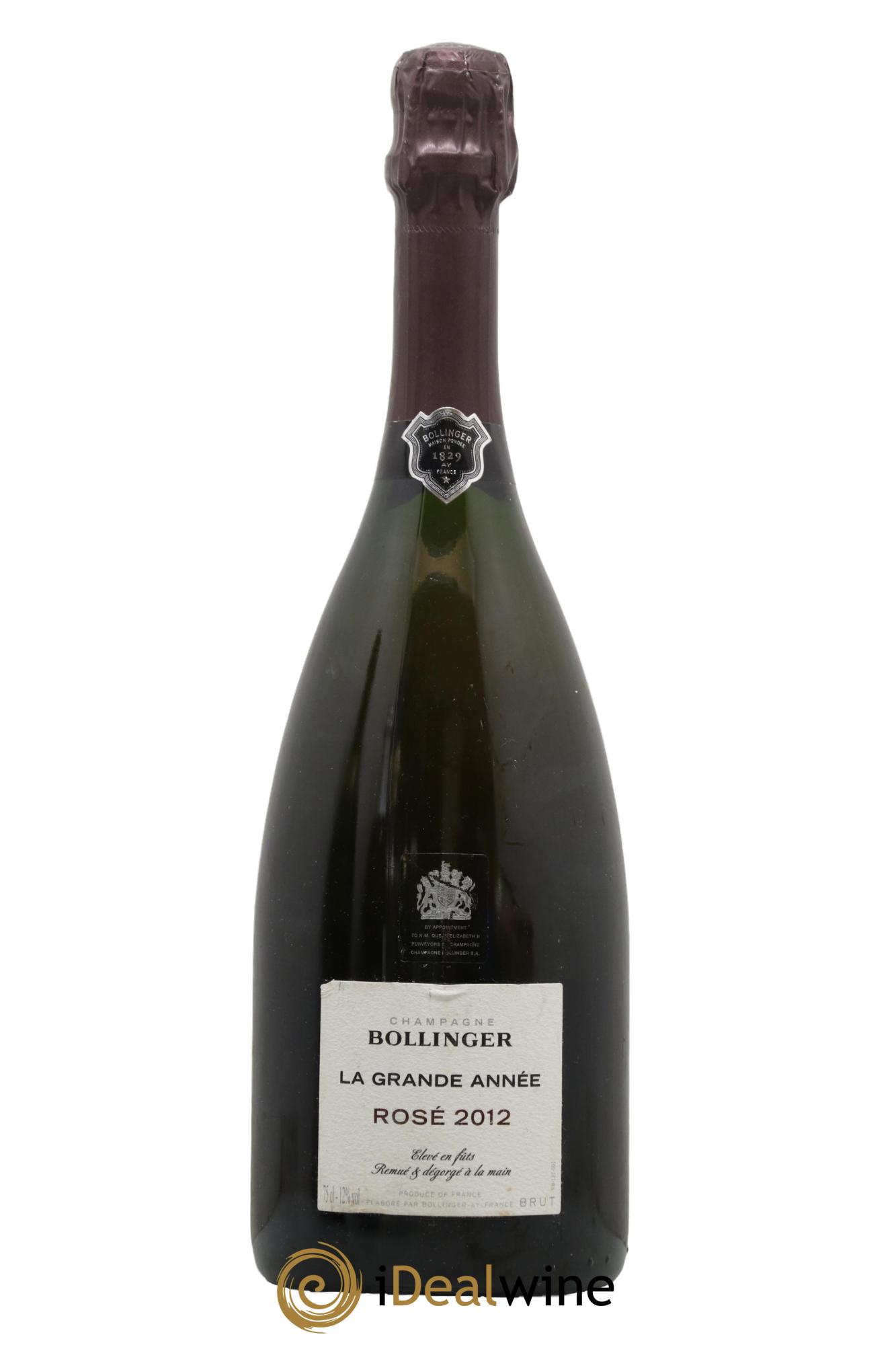 Grande Année Bollinger 2012 - Lot de 1 bouteille - 0