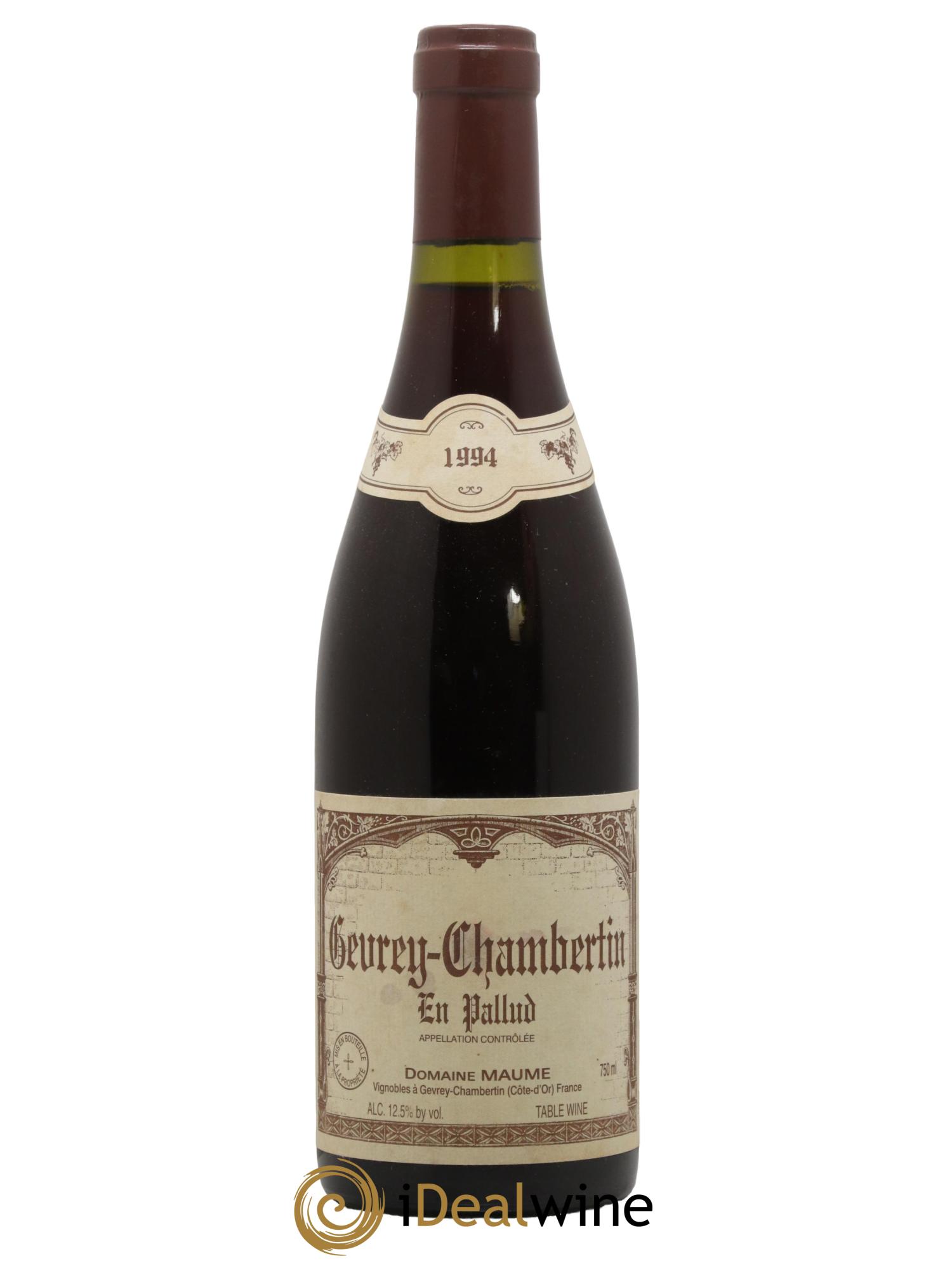 Gevrey-Chambertin En Pallud Maume (Domaine) 1994 - Lot de 1 bouteille - 0