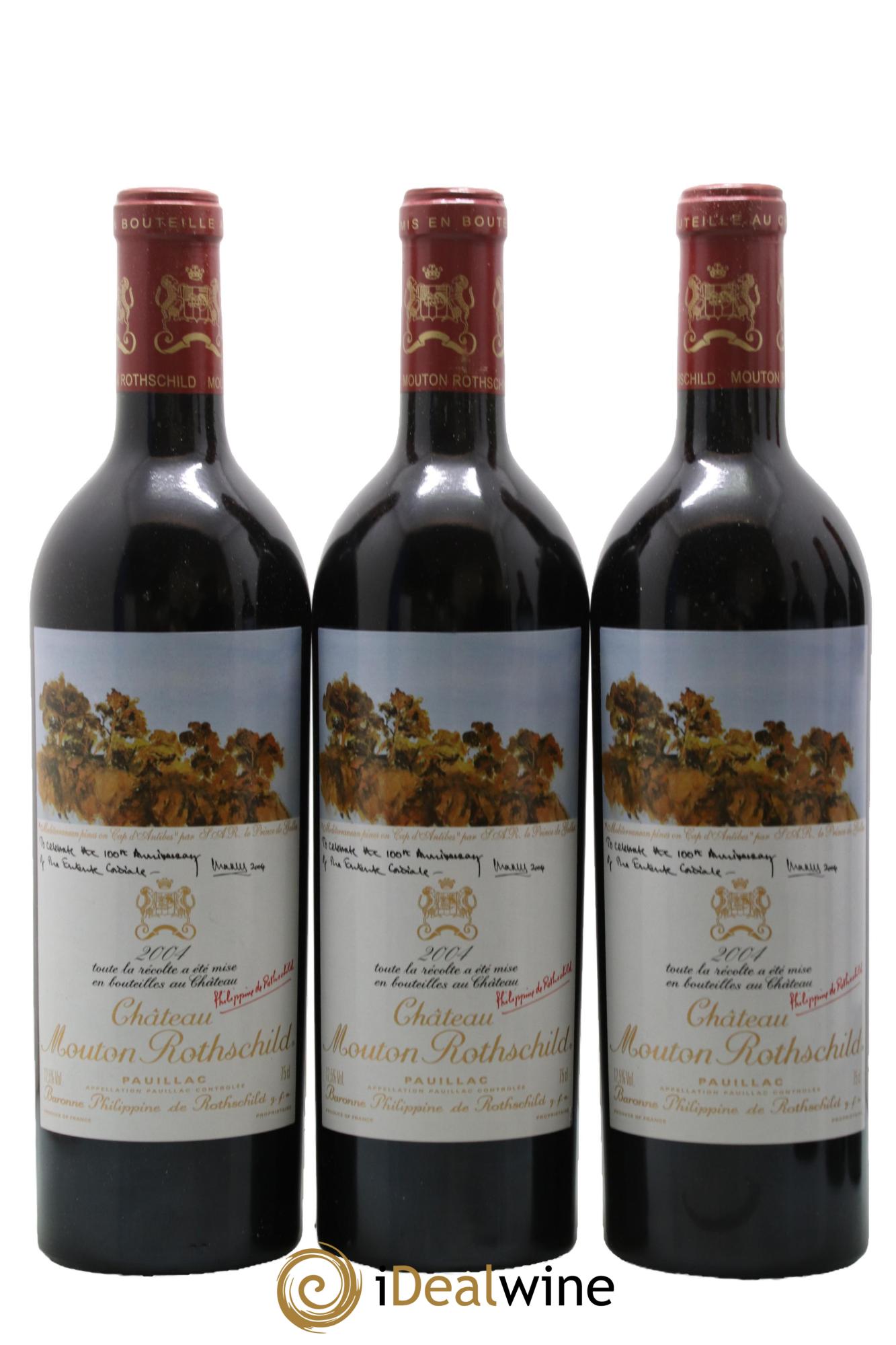 Château Mouton Rothschild 1er Grand Cru Classé 2004 - Lotto di 6 bottiglie - 1