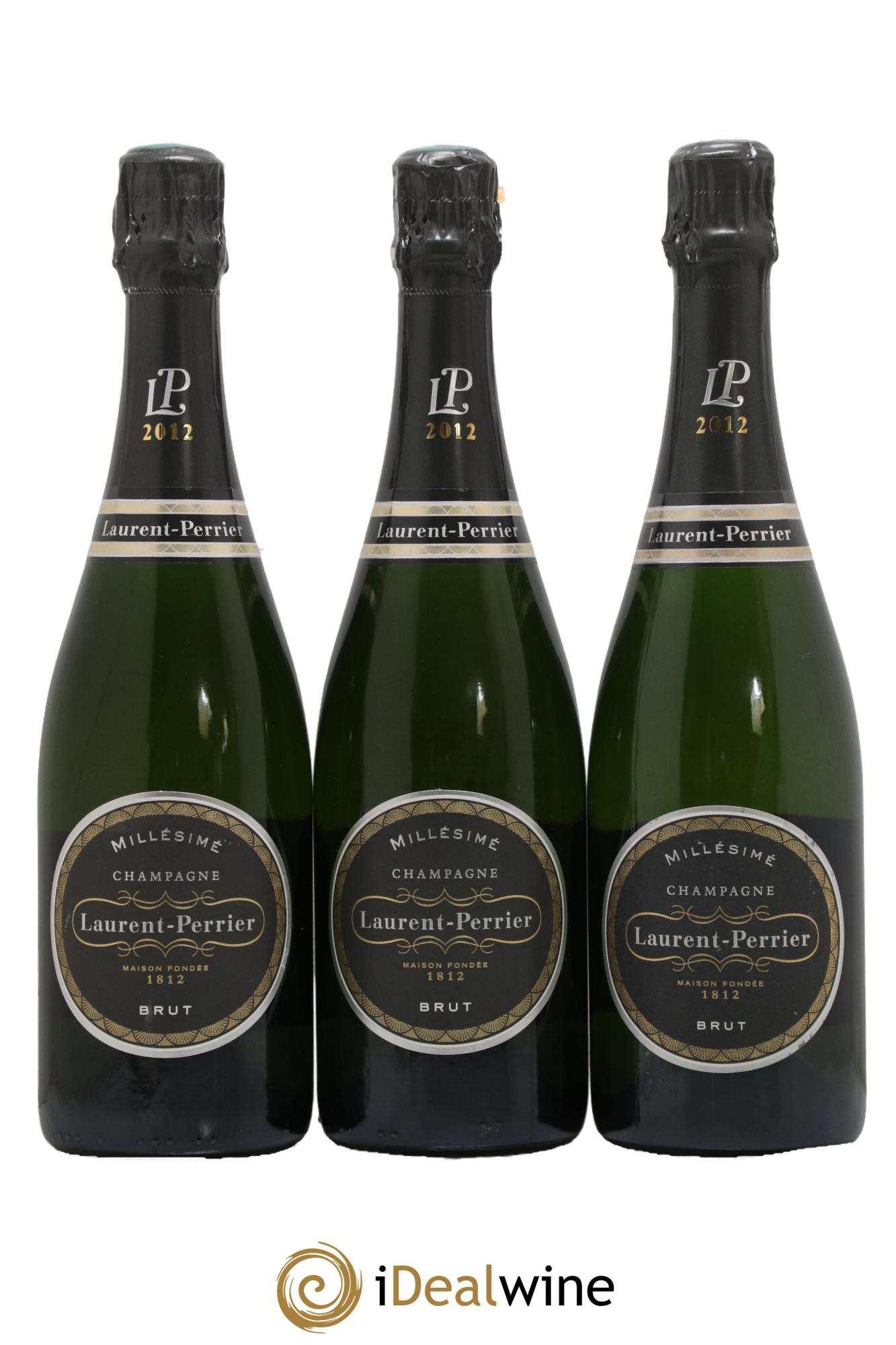 Brut Laurent Perrier 2012 - Posten von 3 Flaschen - 0