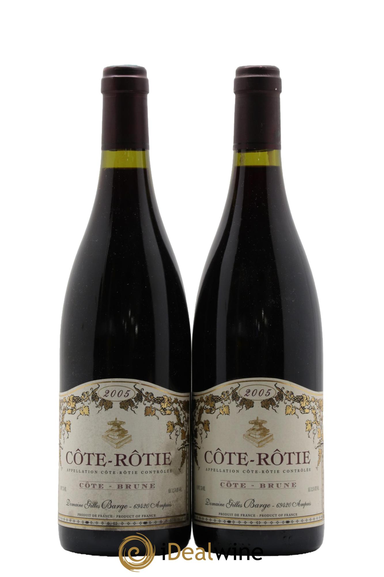 Côte-Rôtie Côte-Brune Barge (Domaine) 2005 - Posten von 2 Flaschen - 0