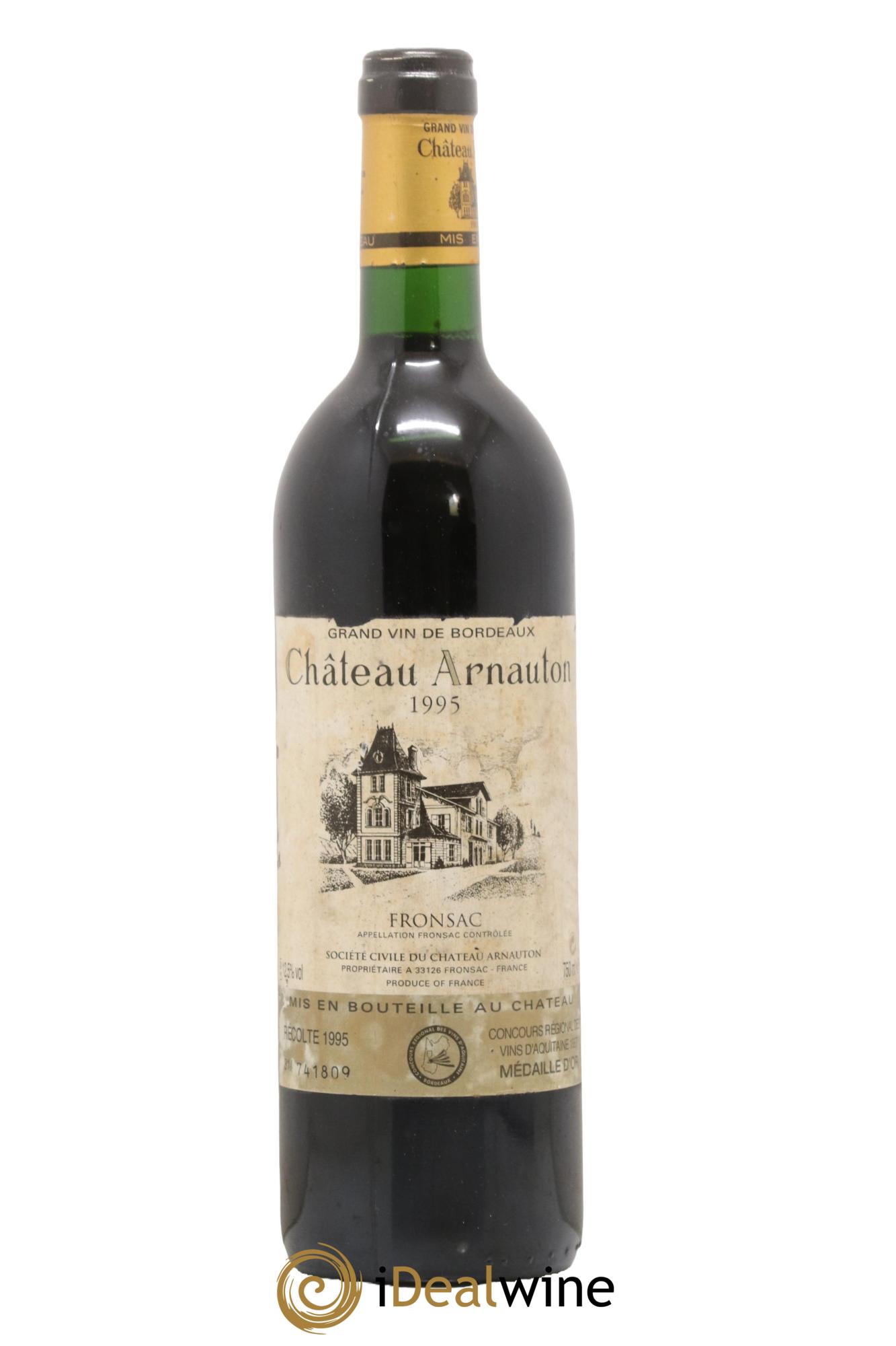 Fronsac Chateau Arnauton 1995 - Lot de 1 bouteille - 0