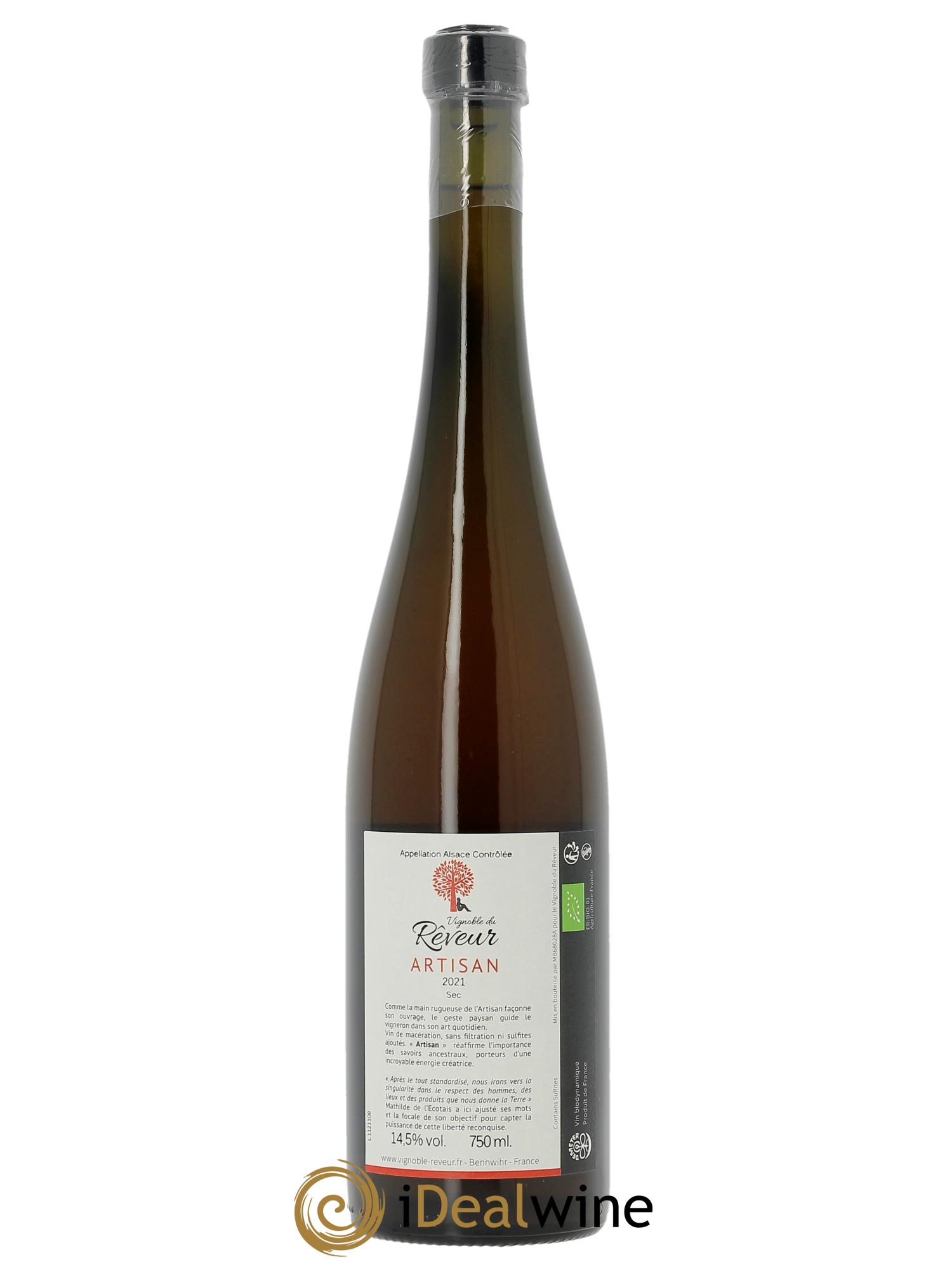 Alsace Artisan Vignoble du Rêveur 2021 - Posten von 1 Flasche - 1