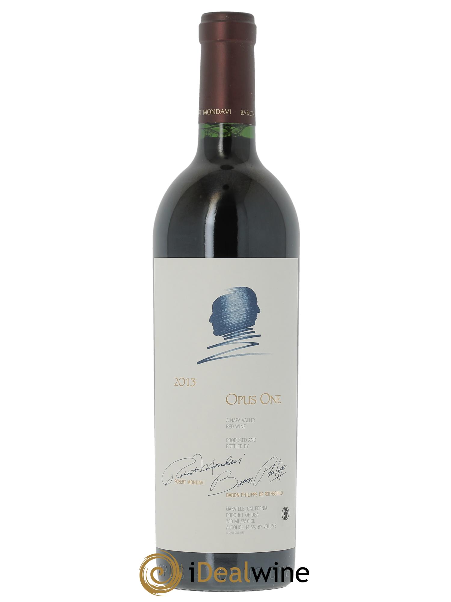 Napa Valley Opus One Robert Mondavi (Original-holzkiste ab 6 bts) 2013 - Posten von 1 Flasche - 0