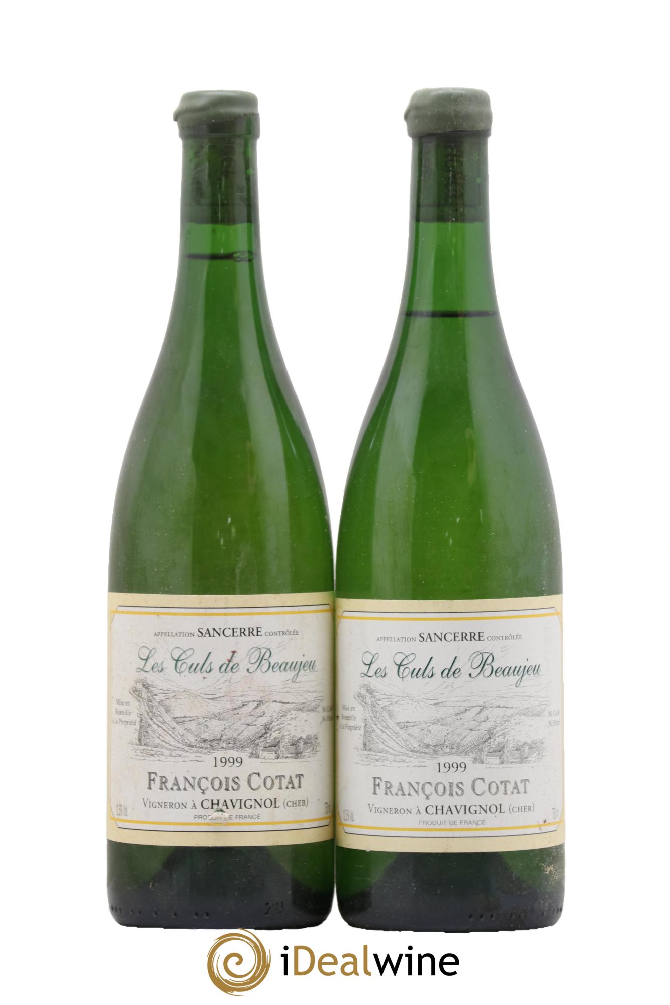 Sancerre Les Culs de Beaujeu François Cotat 1999 - Lot of 2 bottles - 0