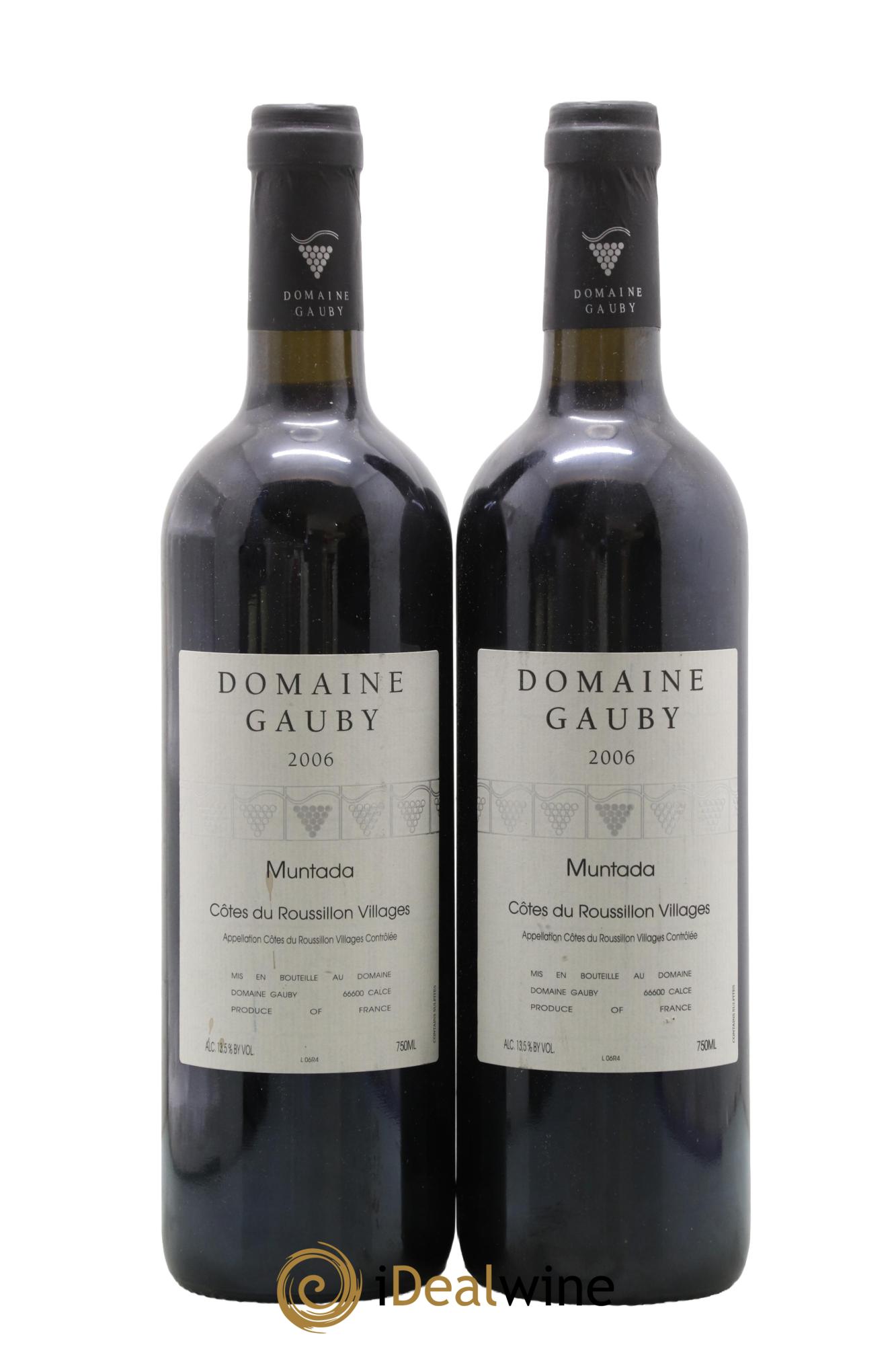 Côtes Catalanes (anciennement Côtes du Roussillon Villages) La Muntada Gauby (Domaine) 2006 - Lot de 2 bouteilles - 0