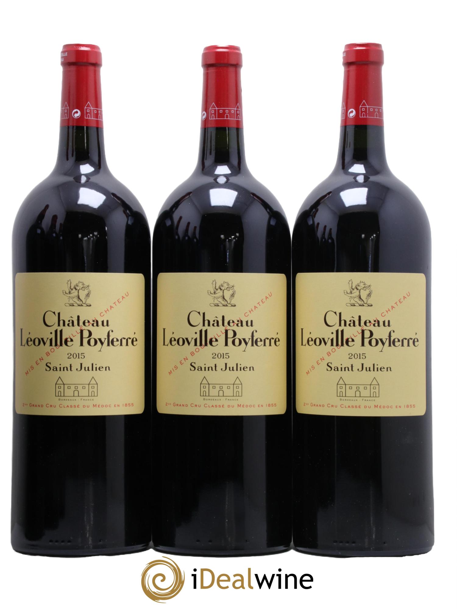 Château Léoville Poyferré 2ème Grand Cru Classé  2015 - Lotto di 6 magnum - 2