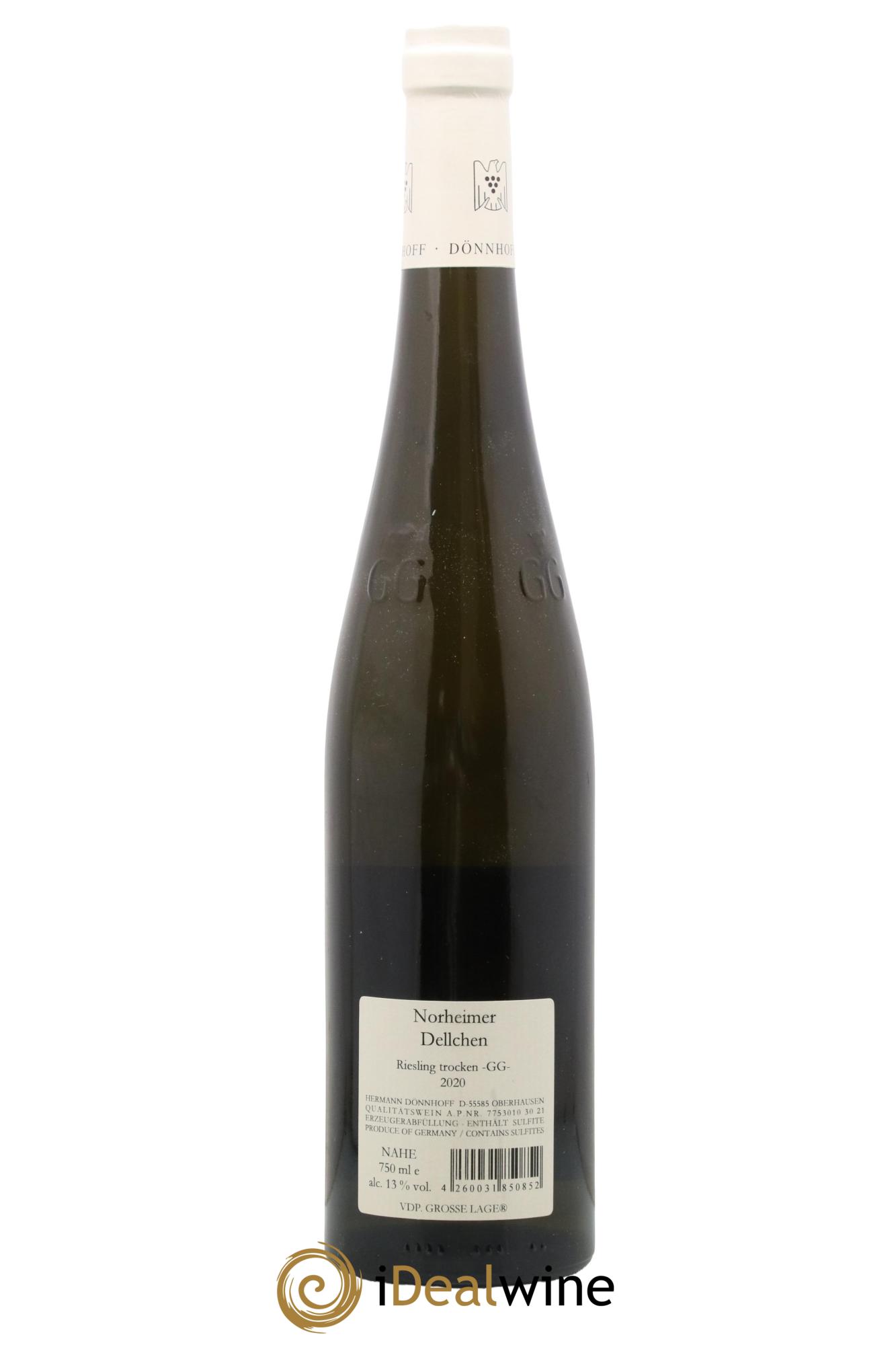 Riesling Donnhoff Dellchen Großes Gewächs 2020 - Lot de 1 bouteille - 1