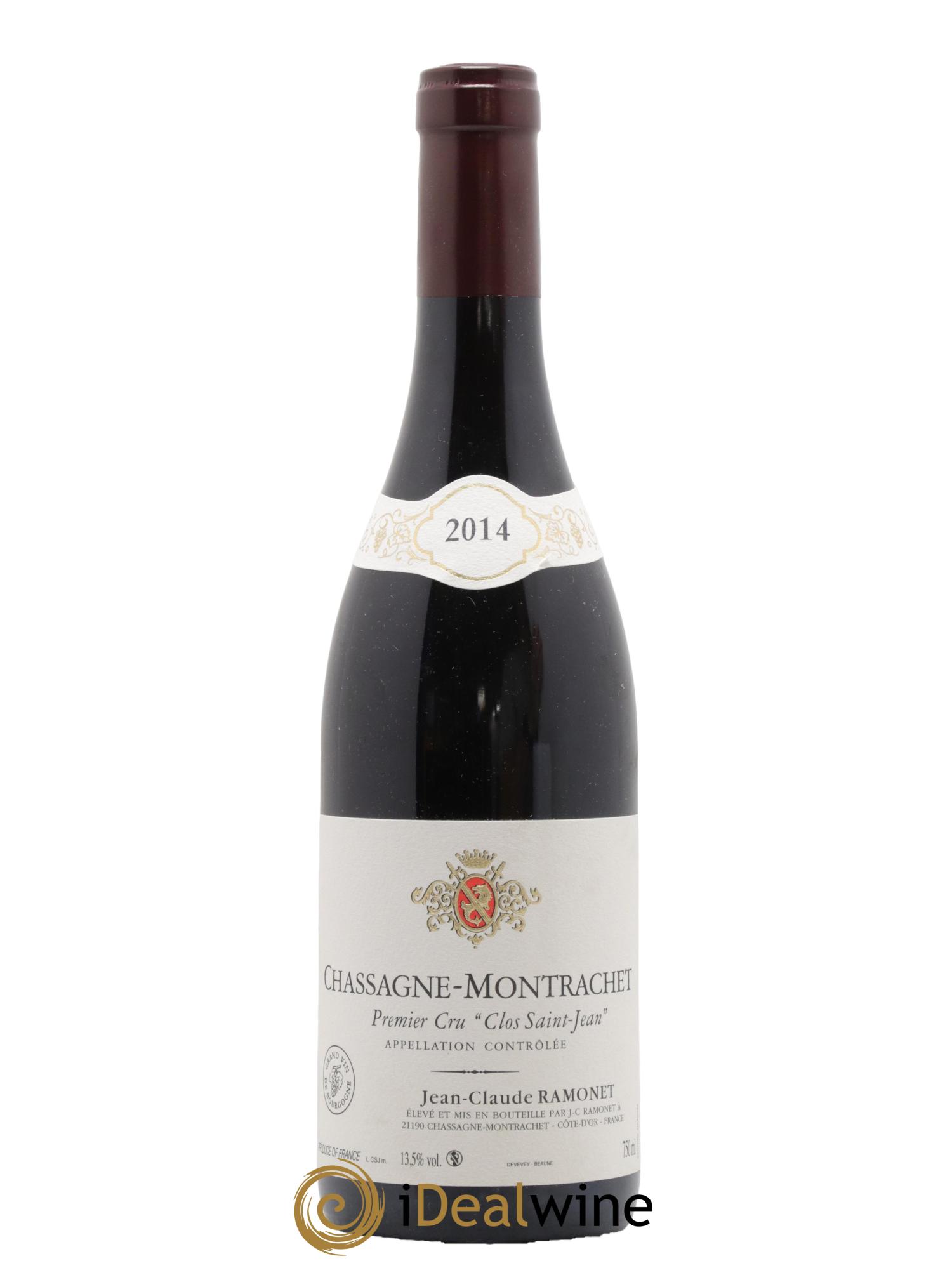 Chassagne-Montrachet 1er Cru Clos Saint-Jean Ramonet (Domaine) 2014 - Posten von 1 Flasche - 0