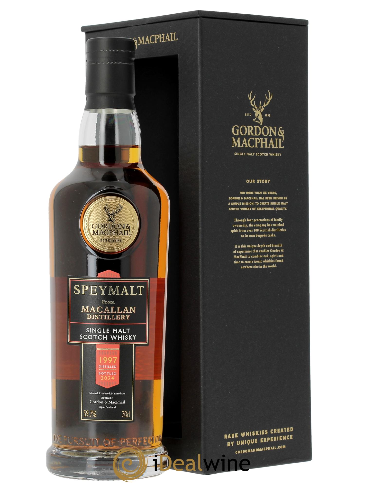 Whisky Gordon & Macphail Speymalt from Macallan 27 ans 2nd Fill Sherry Hogshead Foundations  1997 - Posten von 1 Flasche - 0