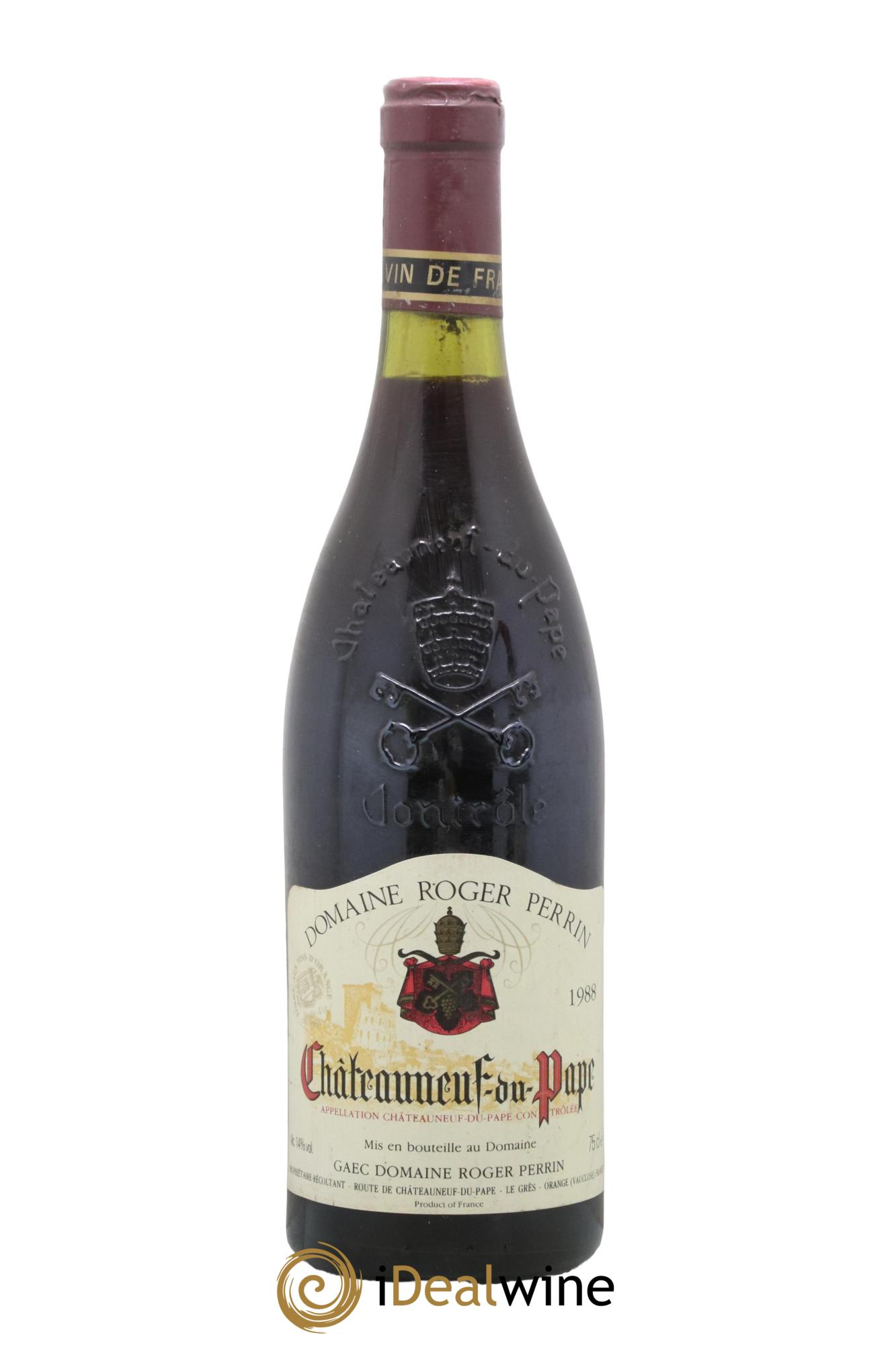 Châteauneuf-du-Pape Roger Perrin 1988 - Lot de 1 bouteille - 0