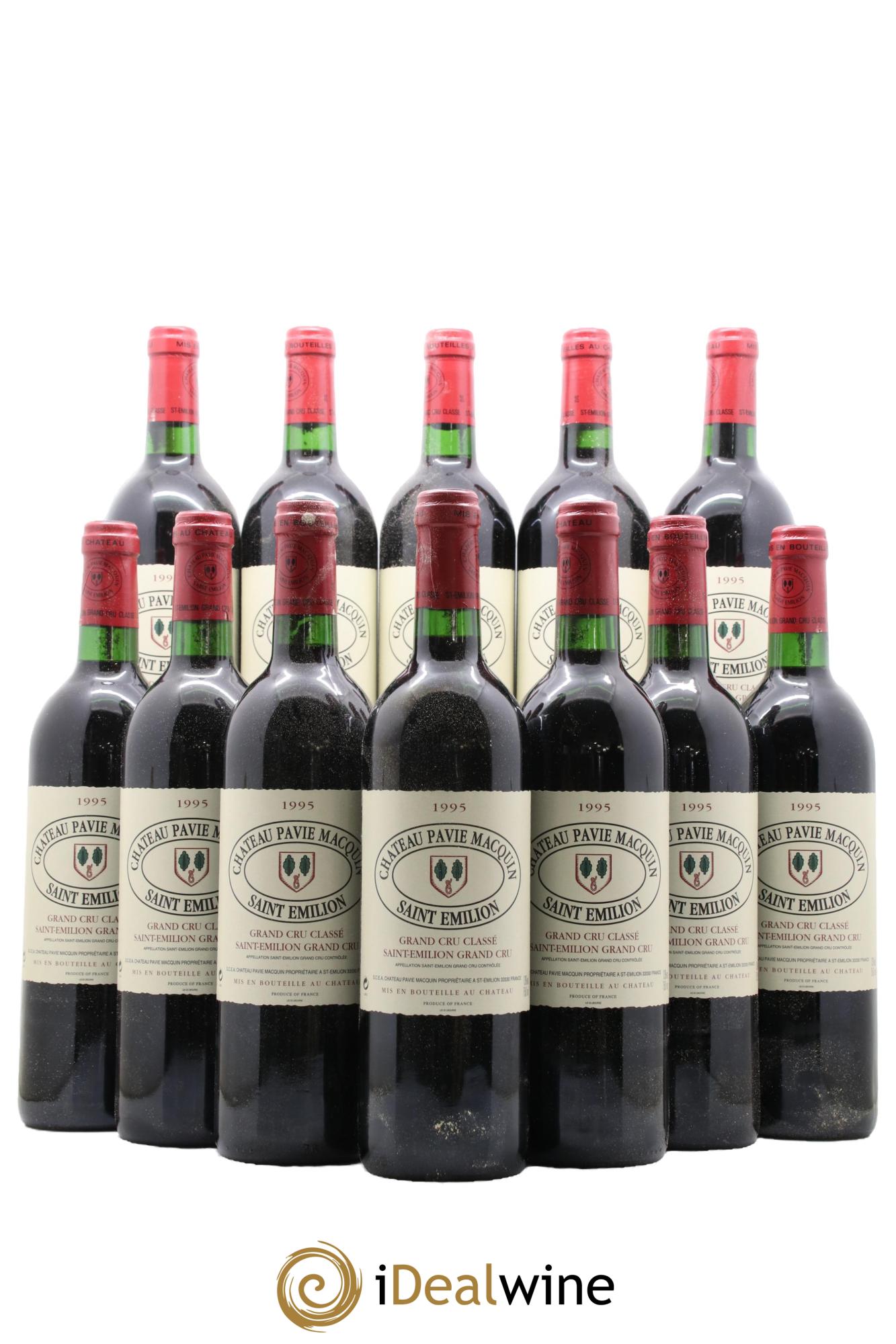 Château Pavie Macquin 1er Grand Cru Classé B 1995 - Lot de 12 bouteilles - 0