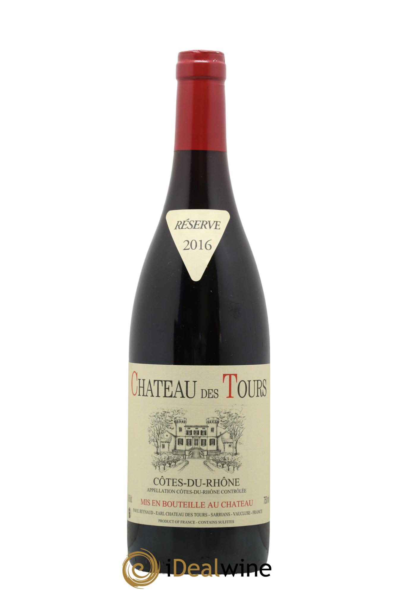 Côtes du Rhône Château des Tours Emmanuel Reynaud 2016 - Lot de 1 bouteille - 0