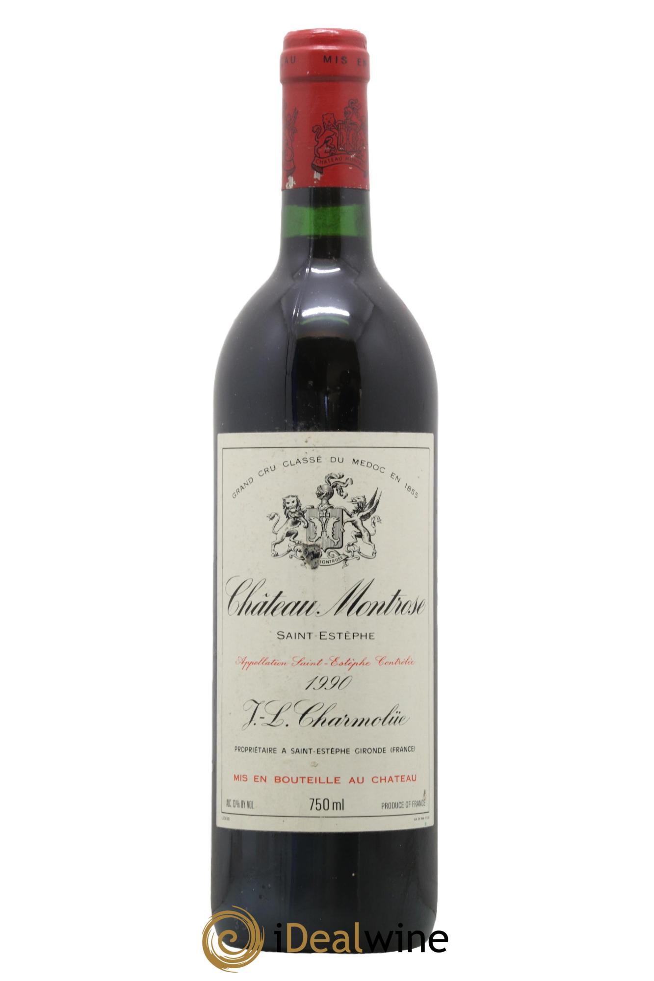 Château Montrose 2ème Grand Cru Classé 1990 - Lot de 1 bouteille - 0