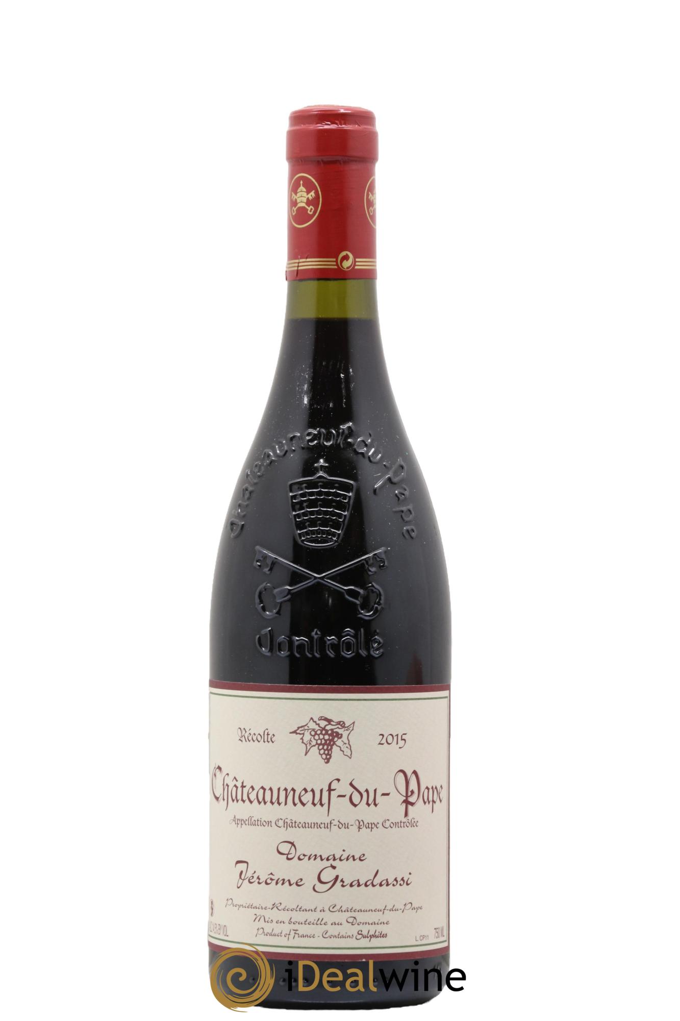 Châteauneuf-du-Pape Jérôme Gradassi 2015 - Lot de 1 bouteille - 0