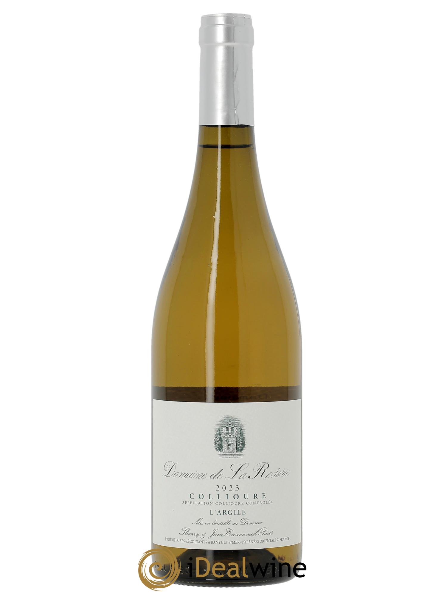 Collioure La Rectorie (Domaine de) L'Argile Thierry et Jean Emmanuel Parcé  2023 - Lot of 1 bottle - 0