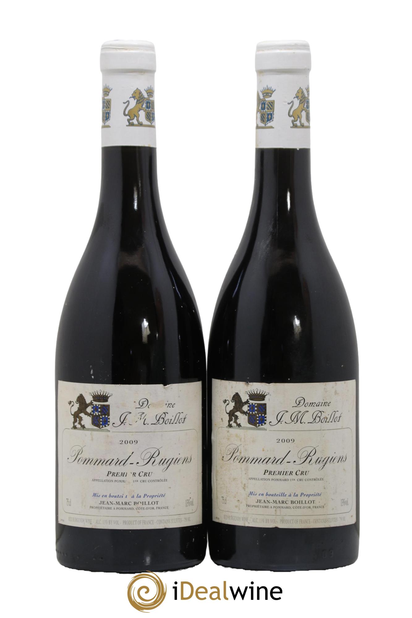 Pommard 1er Cru Rugiens Jean-Marc Boillot 2009 - Lot of 2 bottles - 0