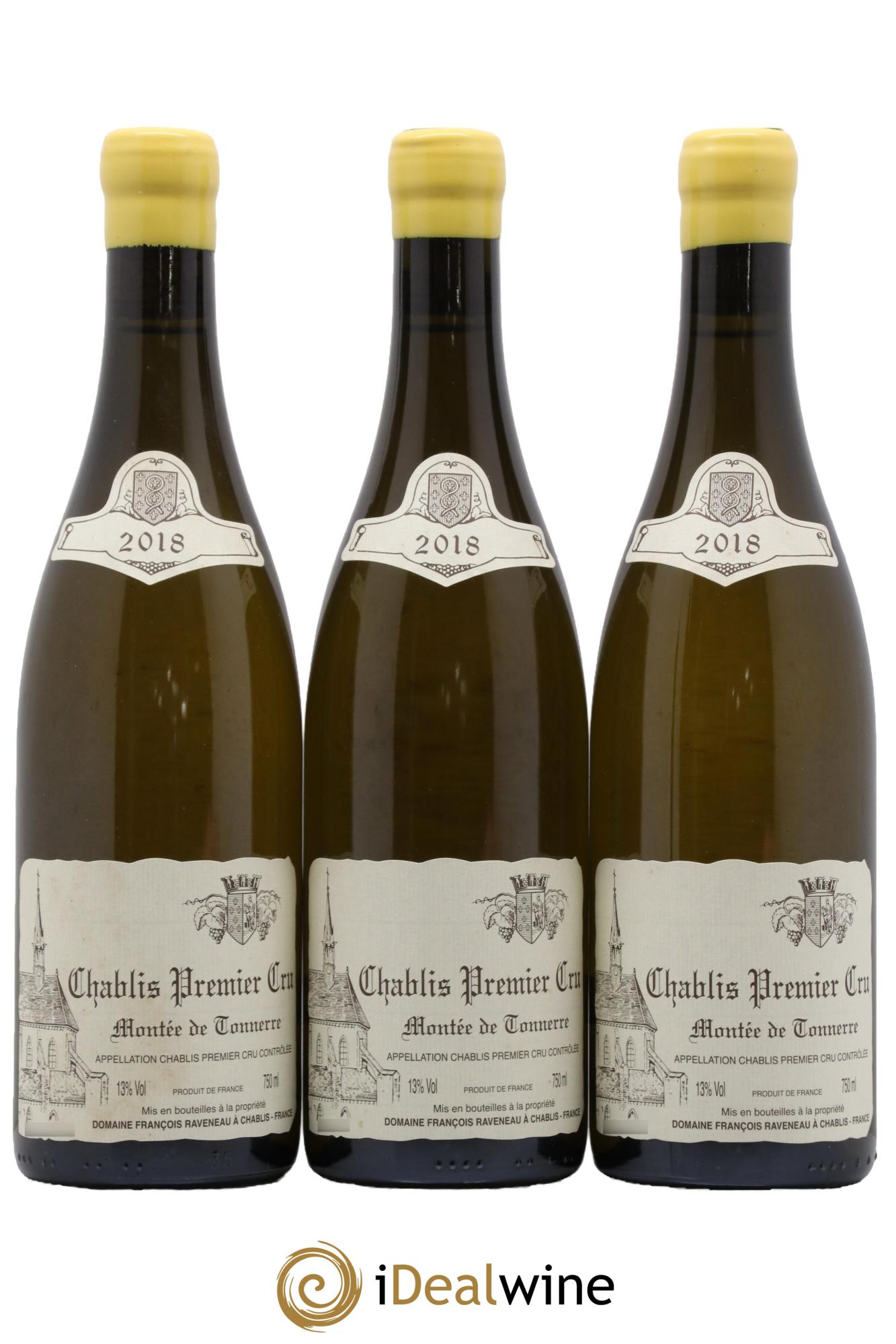 Chablis 1er Cru Montée de Tonnerre Raveneau (Domaine) 2018 - Lot of 3 bottles - 0