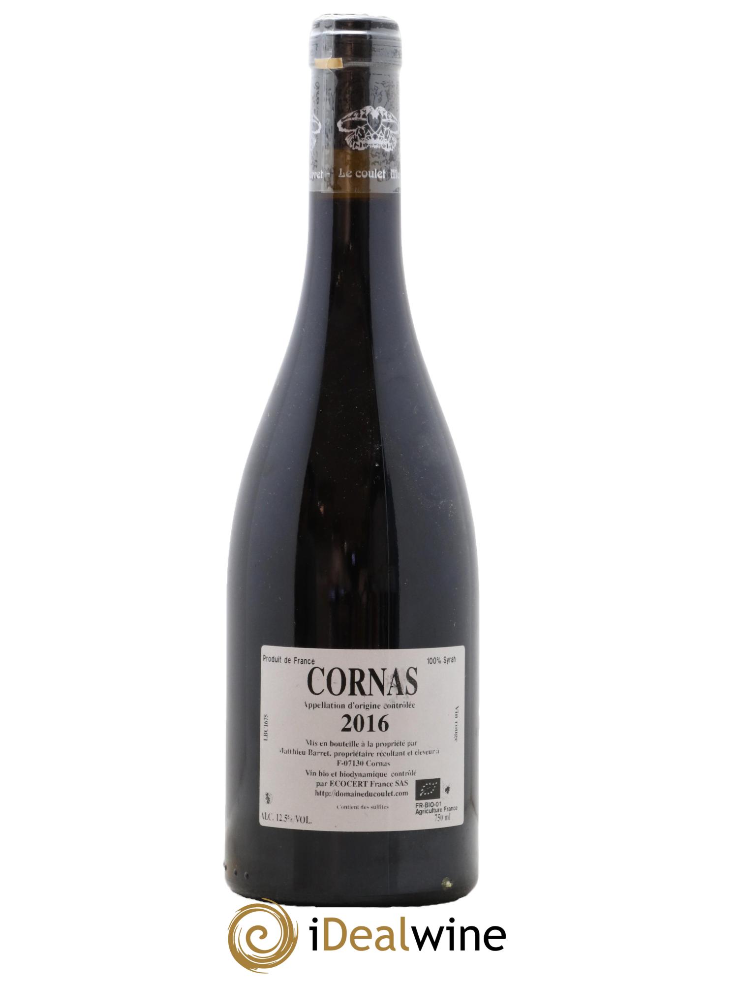 Cornas Brise Cailloux Coulet (Domaine du) - Matthieu Barret 2016 - Lot of 1 bottle - 1