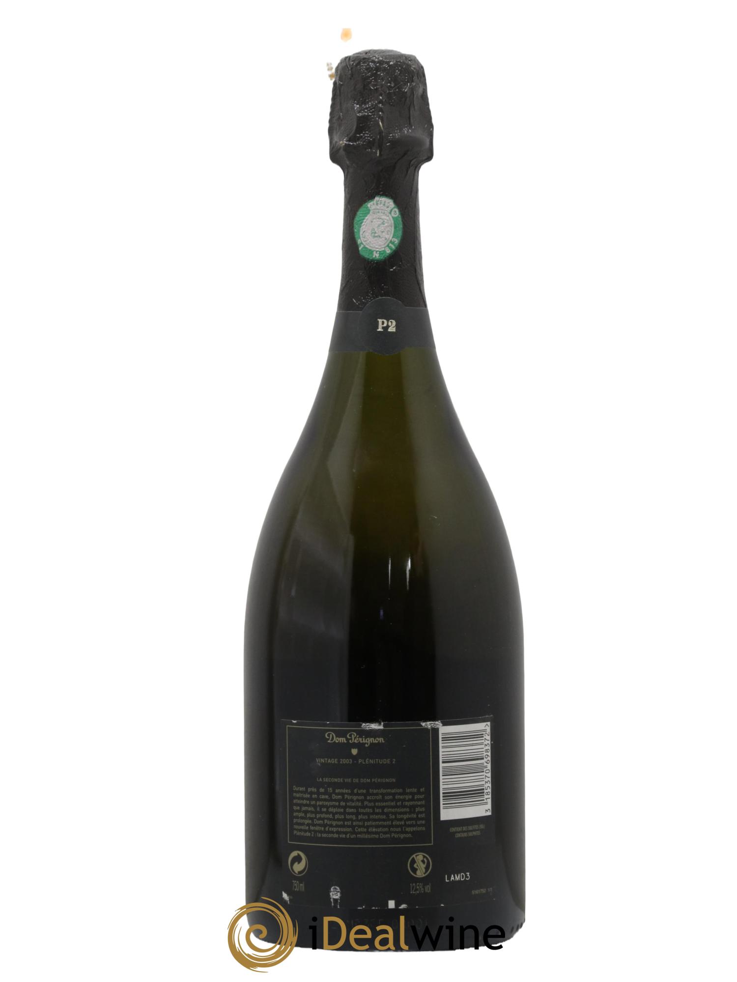 2eme Plénitude (P2) Dom Pérignon 2003 - Lot de 1 bouteille - 1