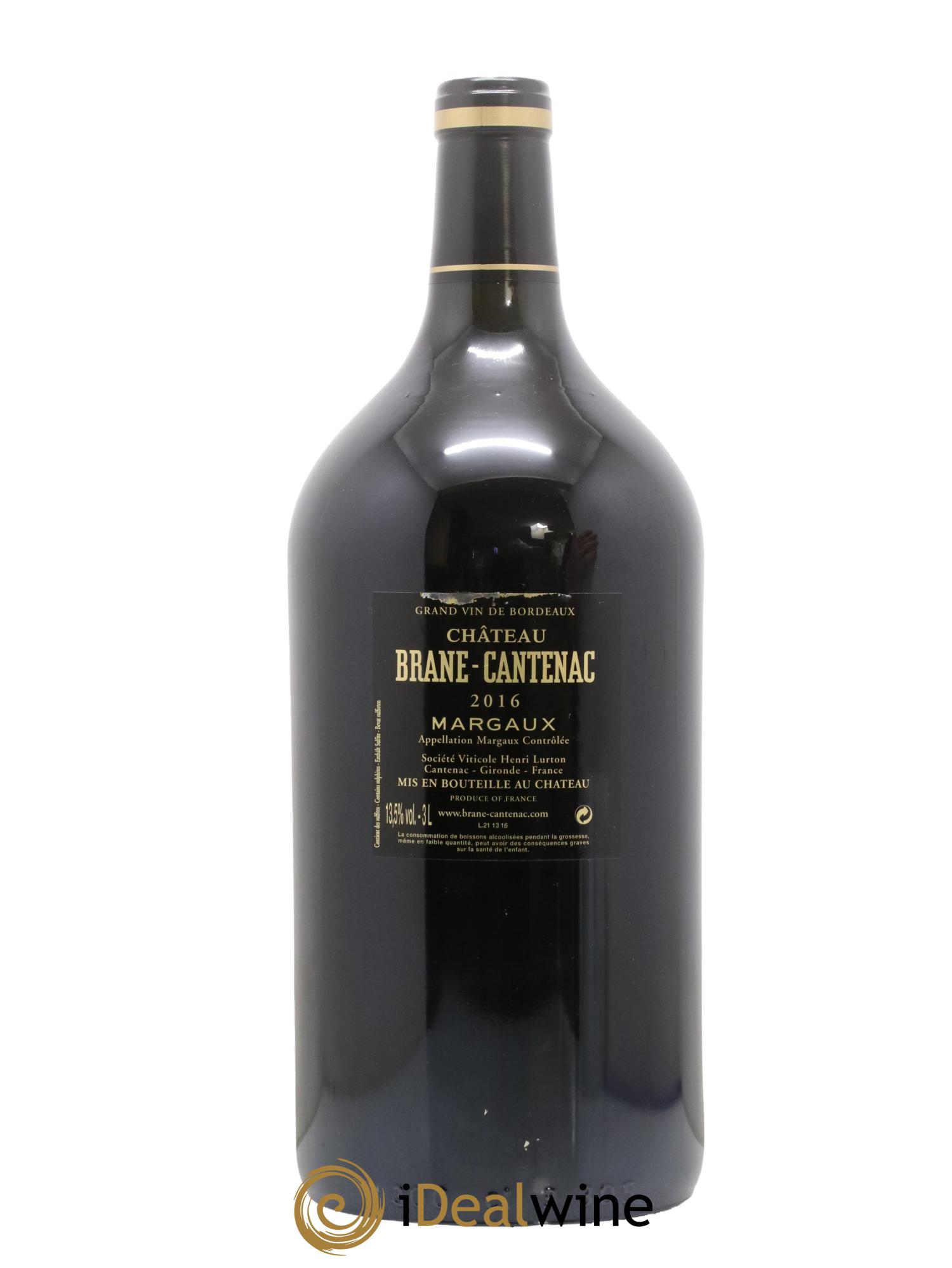 Château Brane Cantenac 2ème Grand Cru Classé 2016 - Lot of 1 double magnum - 2