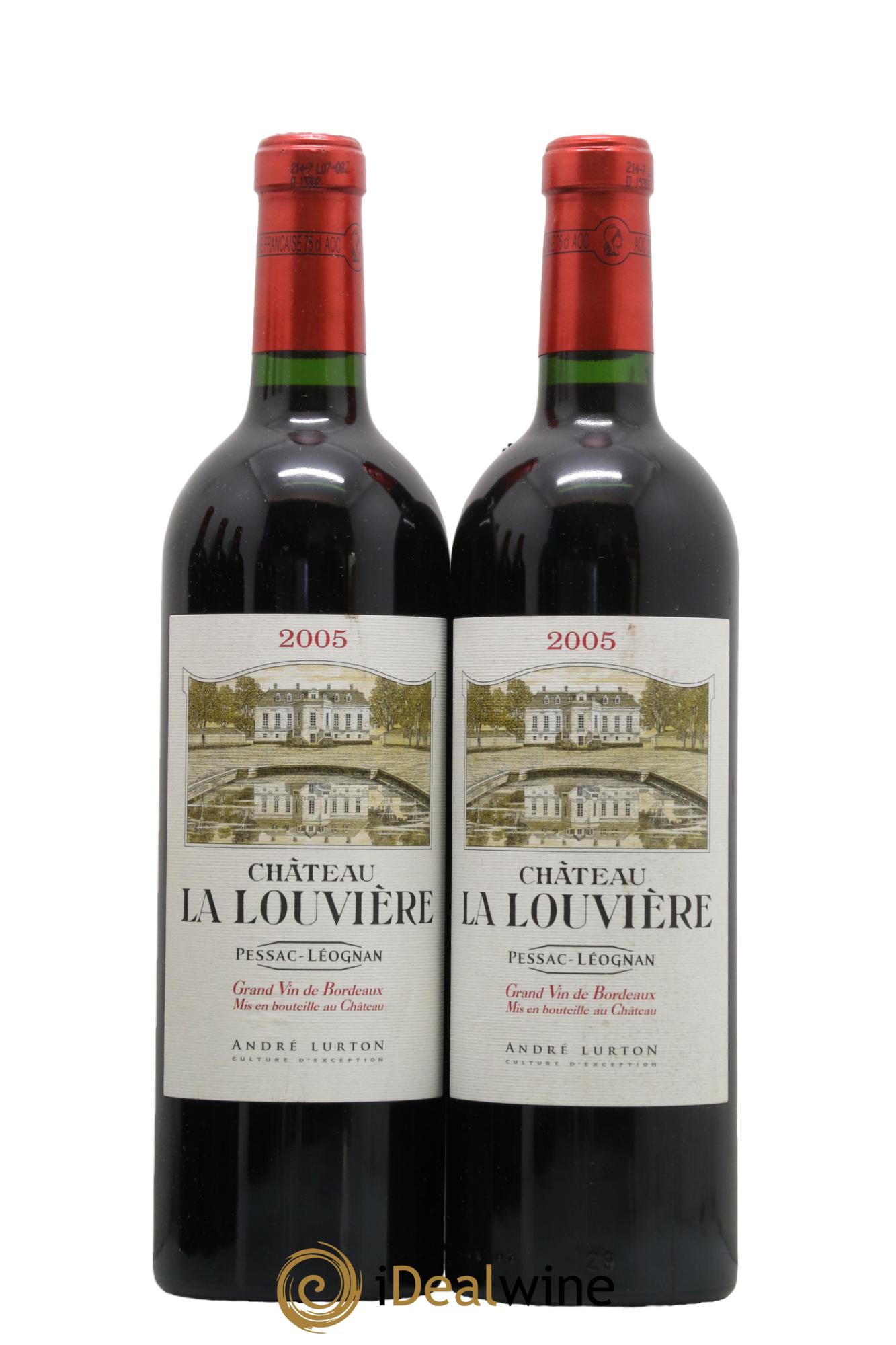 Château la Louvière 2005 - Lot of 2 bottles - 0