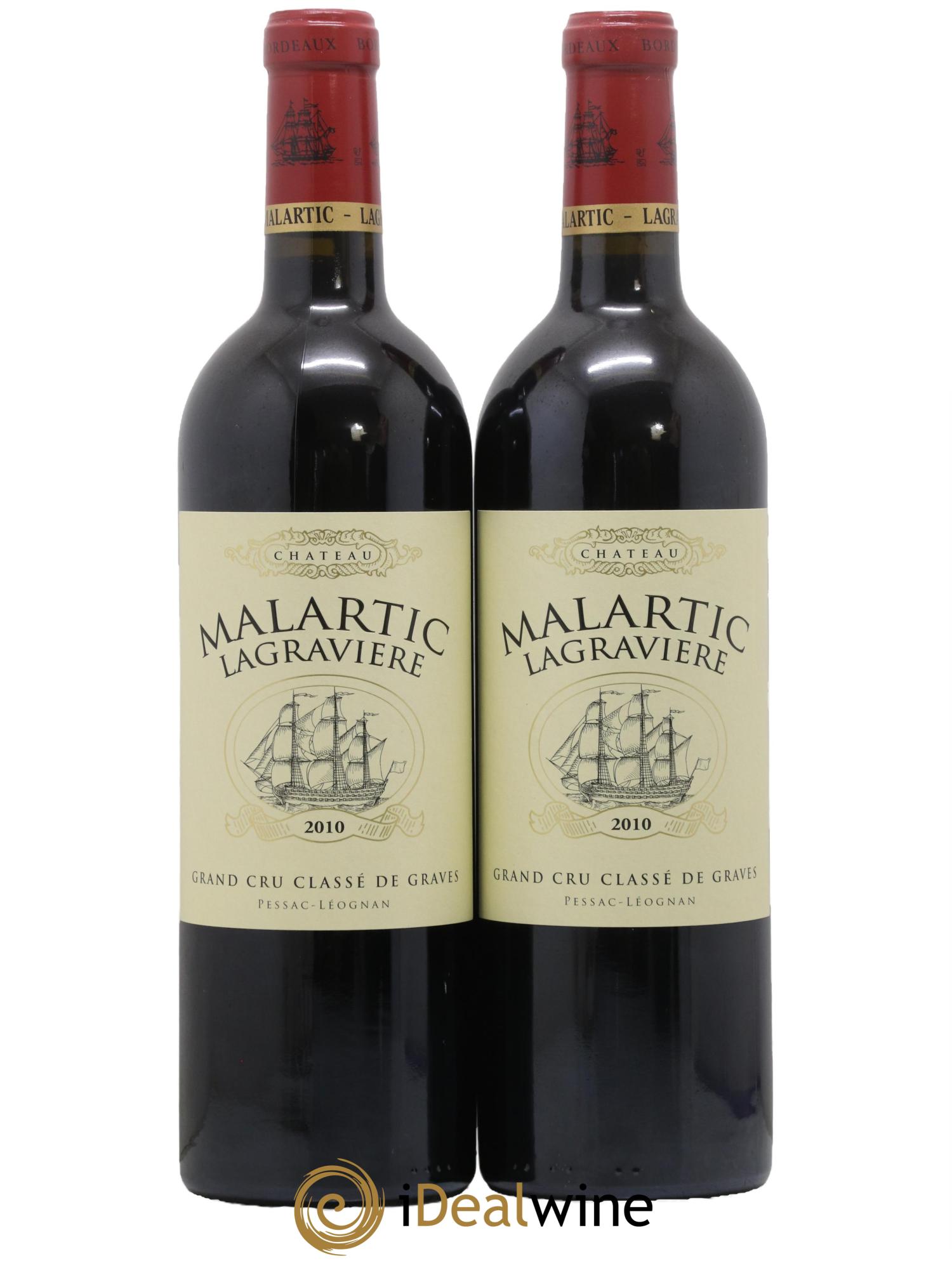 Château Malartic-Lagravière Cru Classé de Graves 2010 - Lot de 2 bouteilles - 0