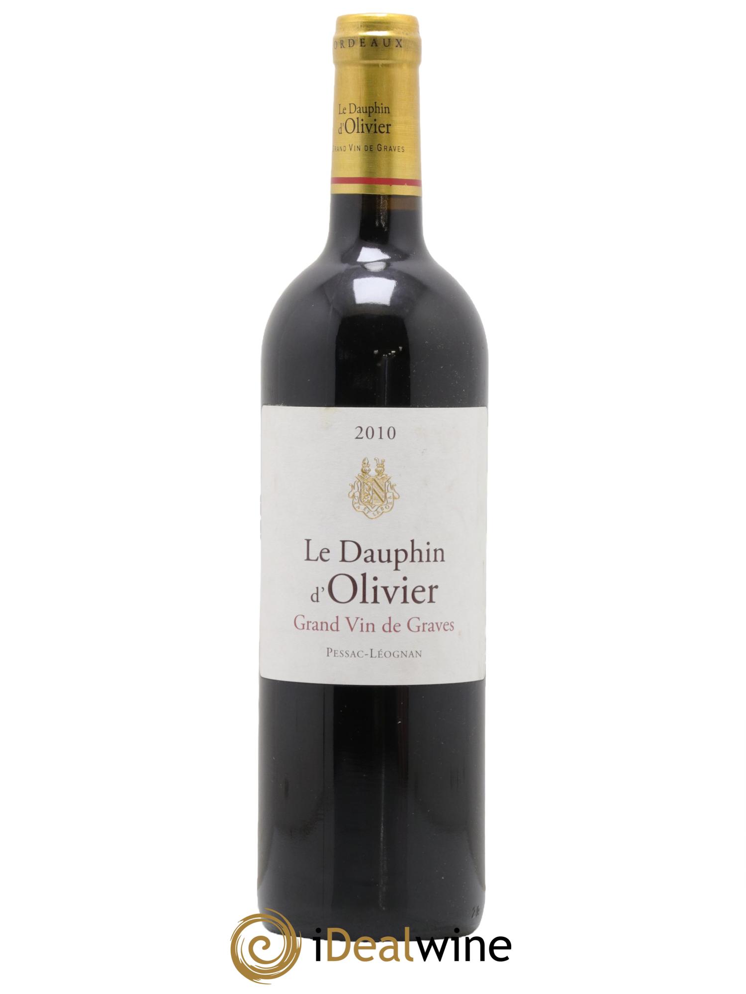 Pessac-Léognan Le Dauphin du Château Olivier 2010 - Lot of 1 bottle - 0