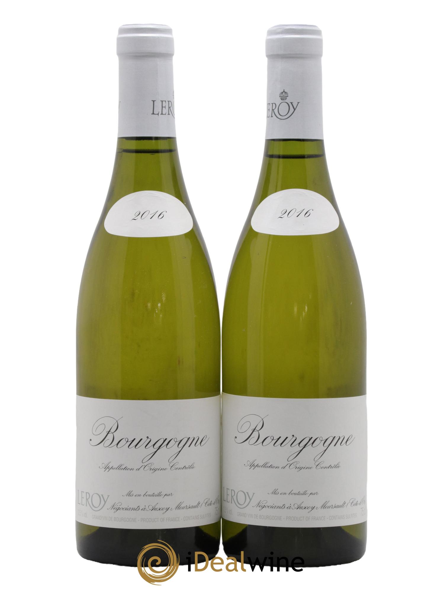 Bourgogne Leroy SA 2016 - Lot of 2 bottles - 0