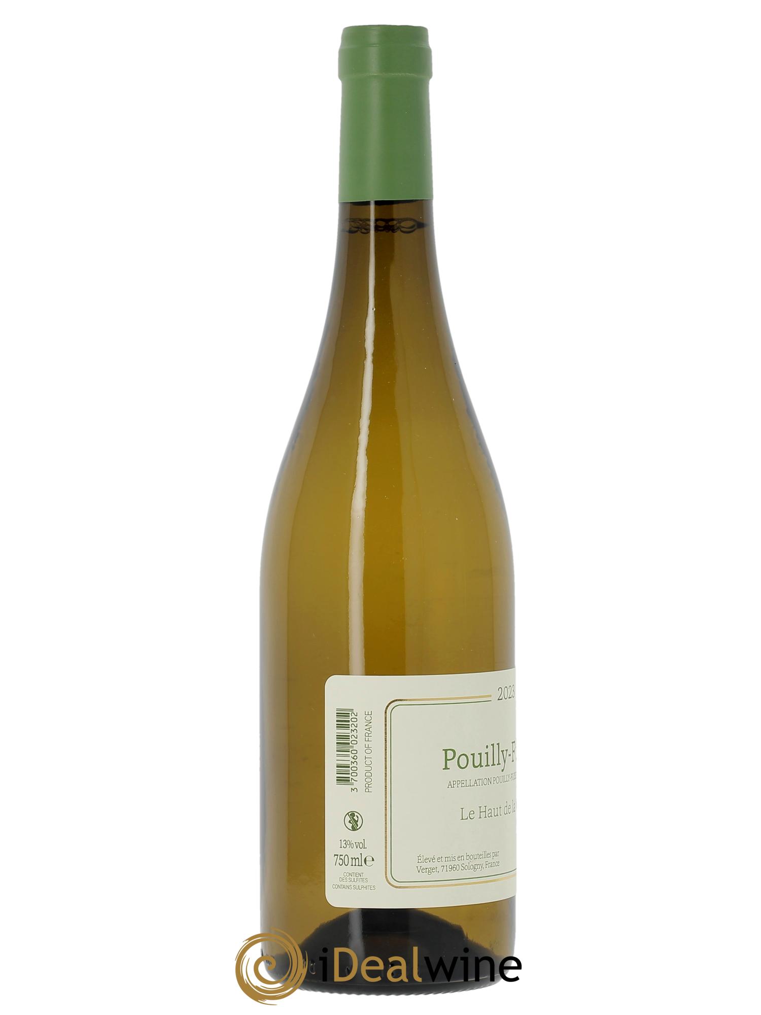 Pouilly-Fuissé Le Haut de la Roche Verget  2023 - Lot of 1 bottle - 1