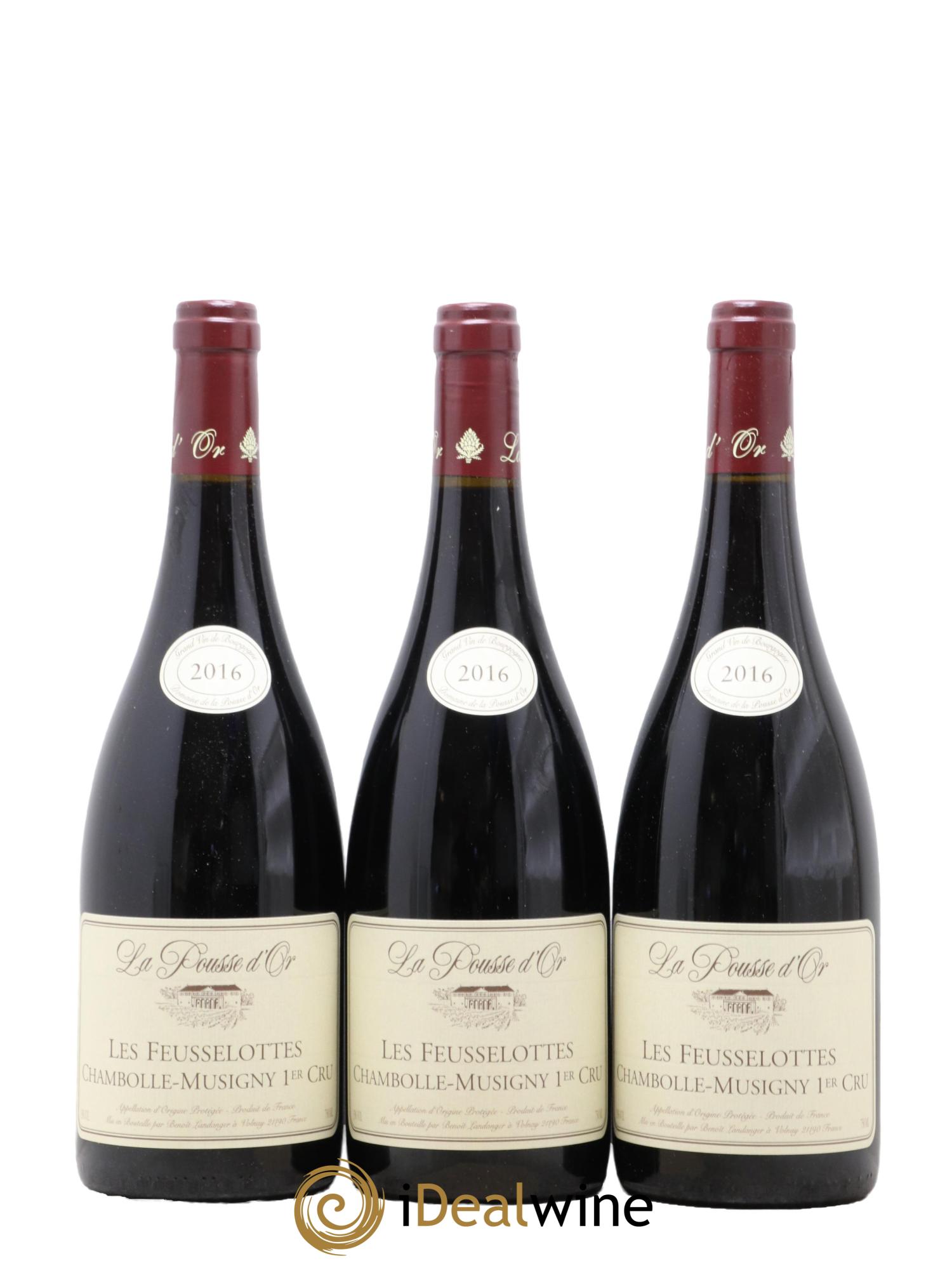 Chambolle-Musigny 1er Cru Les Feusselottes La Pousse d'Or (Domaine de) 2016 - Lot de 3 bouteilles - 0