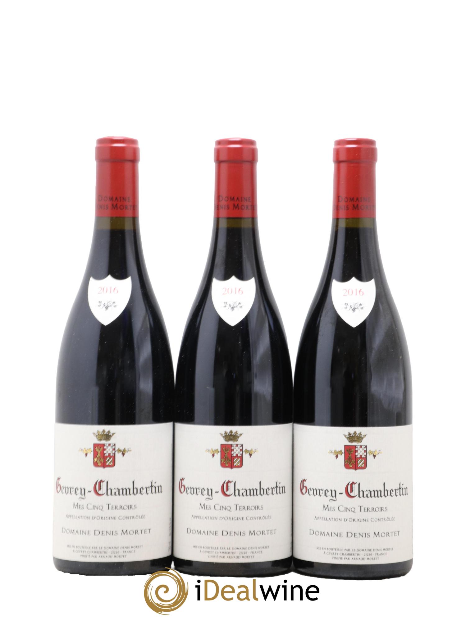 Gevrey-Chambertin Mes Cinq Terroirs Denis Mortet (Domaine) 2016 - Lotto di 3 bottiglie - 0