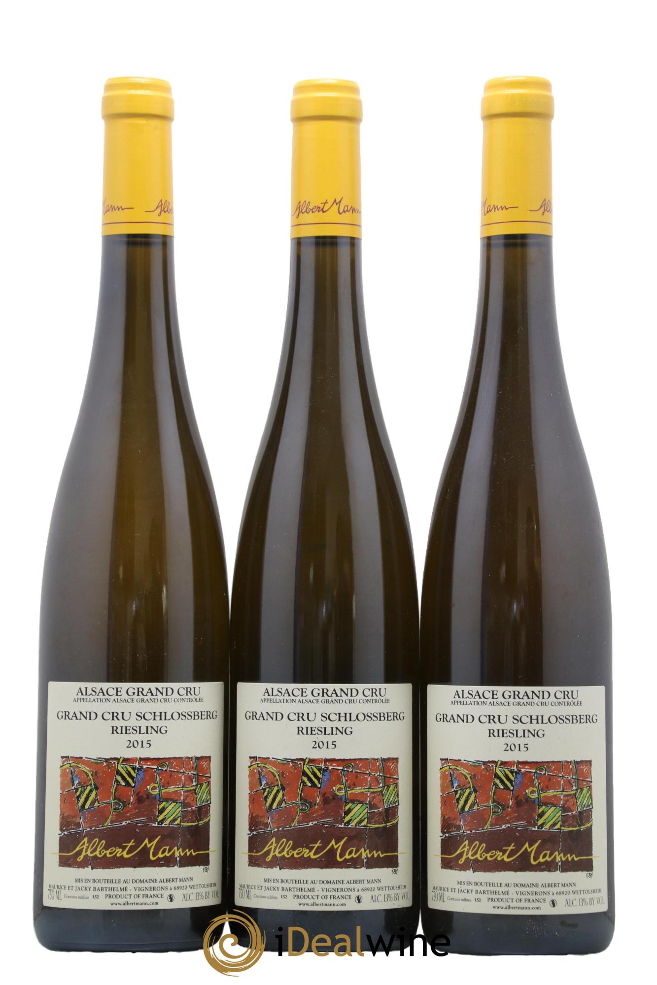 Alsace Riesling Grand Cru Schlossberg Albert Mann  2015 - Lot de 3 bouteilles - 0