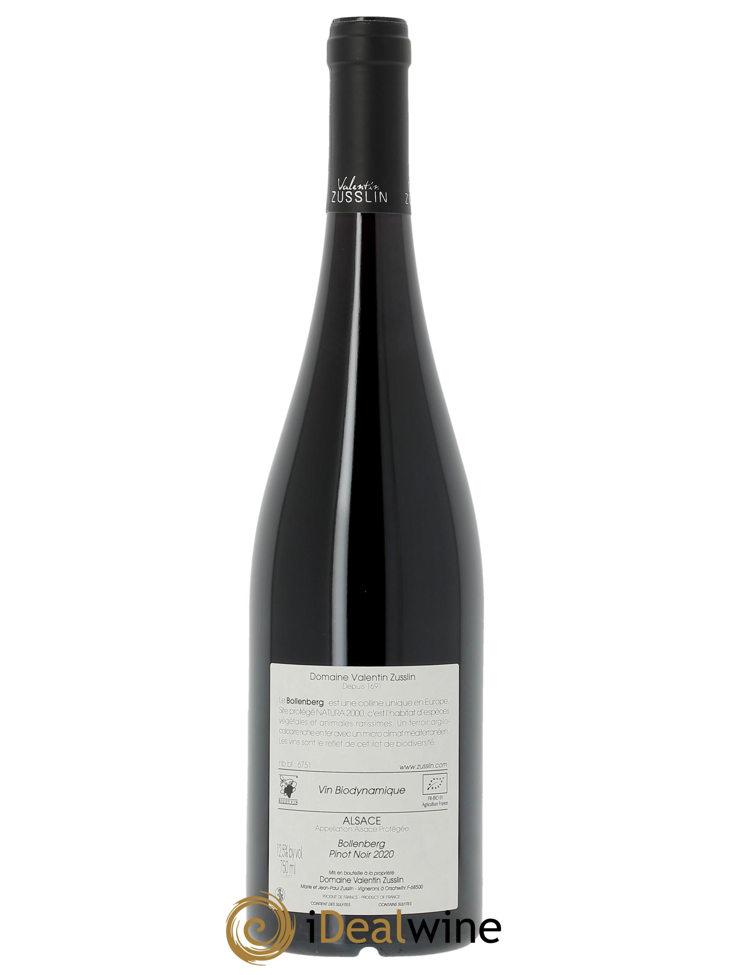 Alsace Pinot Noir Bollenberg Valentin Zusslin (Domaine)  2020 - Lotto di 1 bottiglia - 1