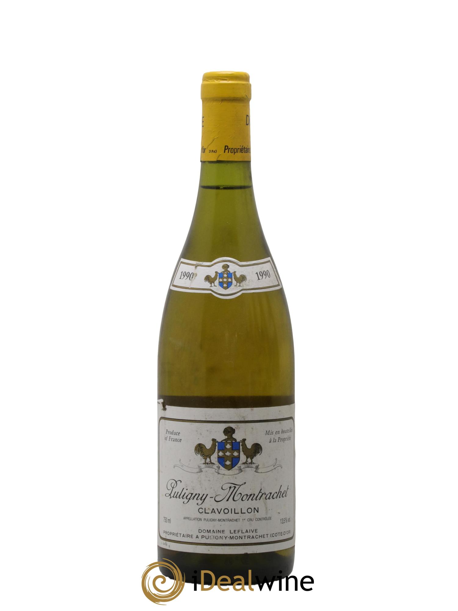 Puligny-Montrachet 1er Cru Clavoillon Leflaive (Domaine) 1990 - Posten von 1 Flasche - 0