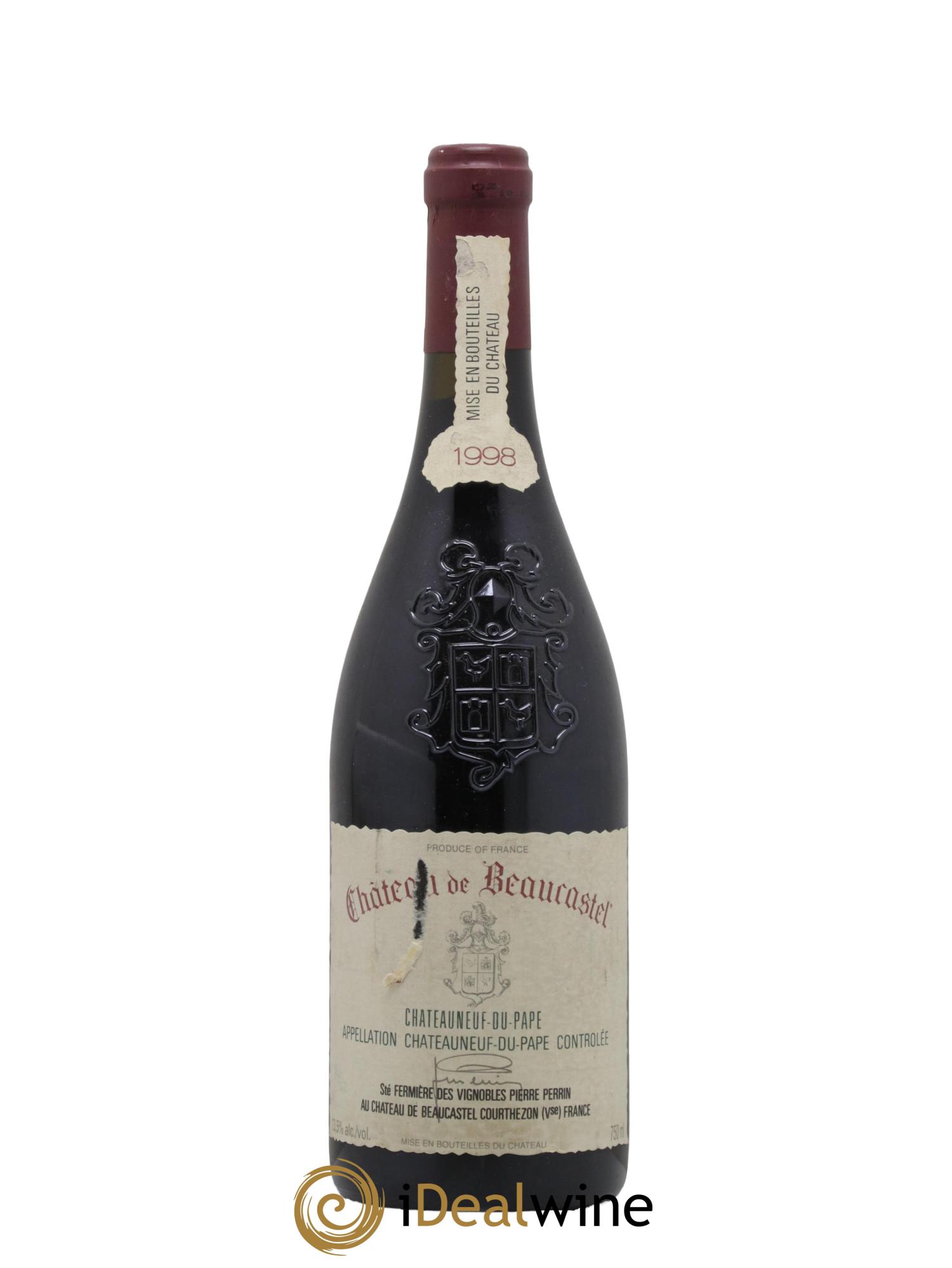 Châteauneuf-du-Pape Château de Beaucastel Famille Perrin 1998 - Lotto di 1 bottiglia - 0