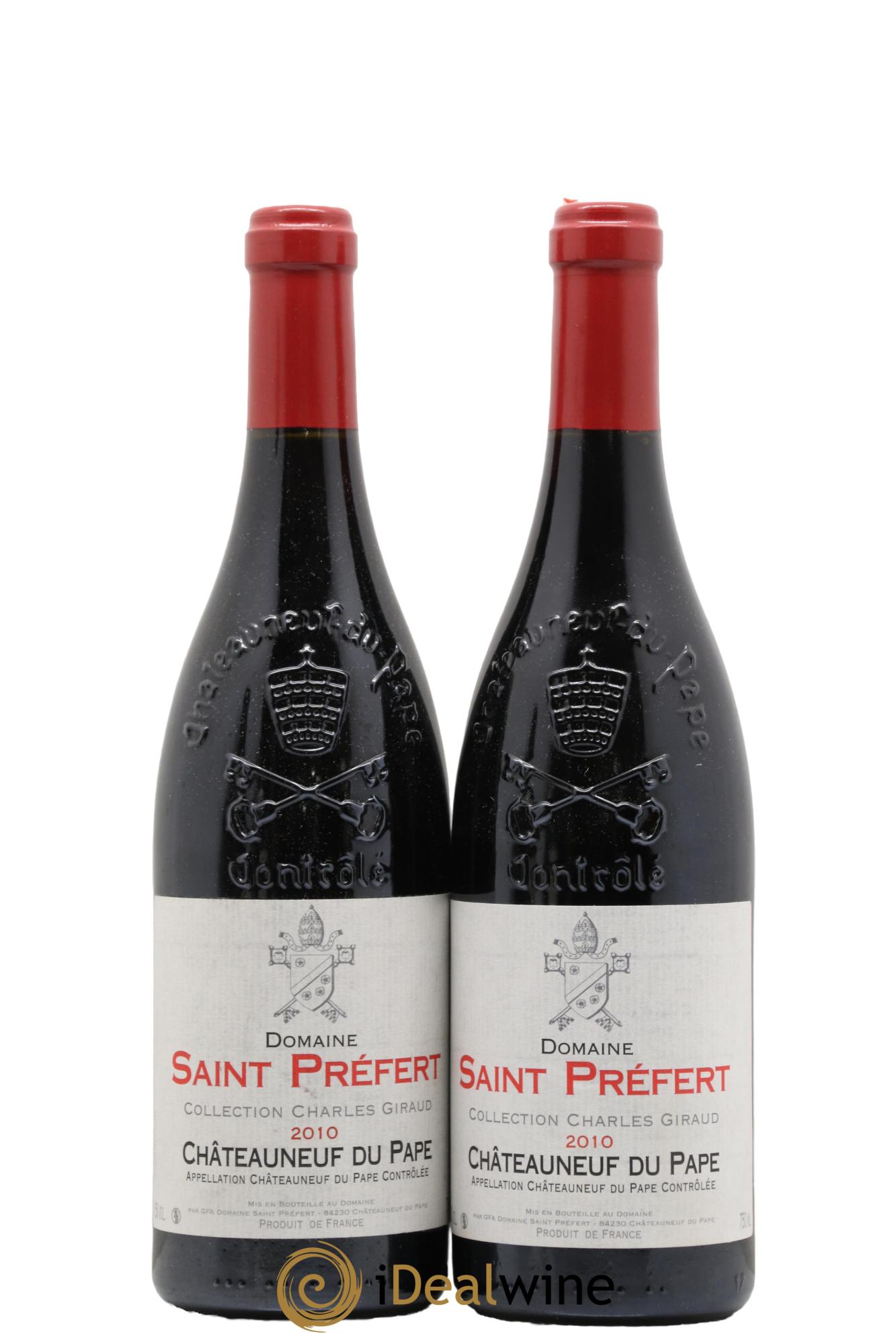 Châteauneuf-du-Pape Collection Charles Giraud Domaine Saint-Préfert 2010 - Posten von 2 Flaschen - 0