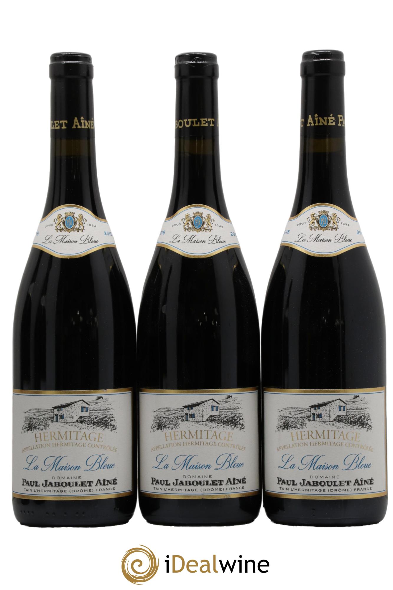 Hermitage La Maison Bleue Paul Jaboulet Ainé 2015 - Lot de 3 bouteilles - 0