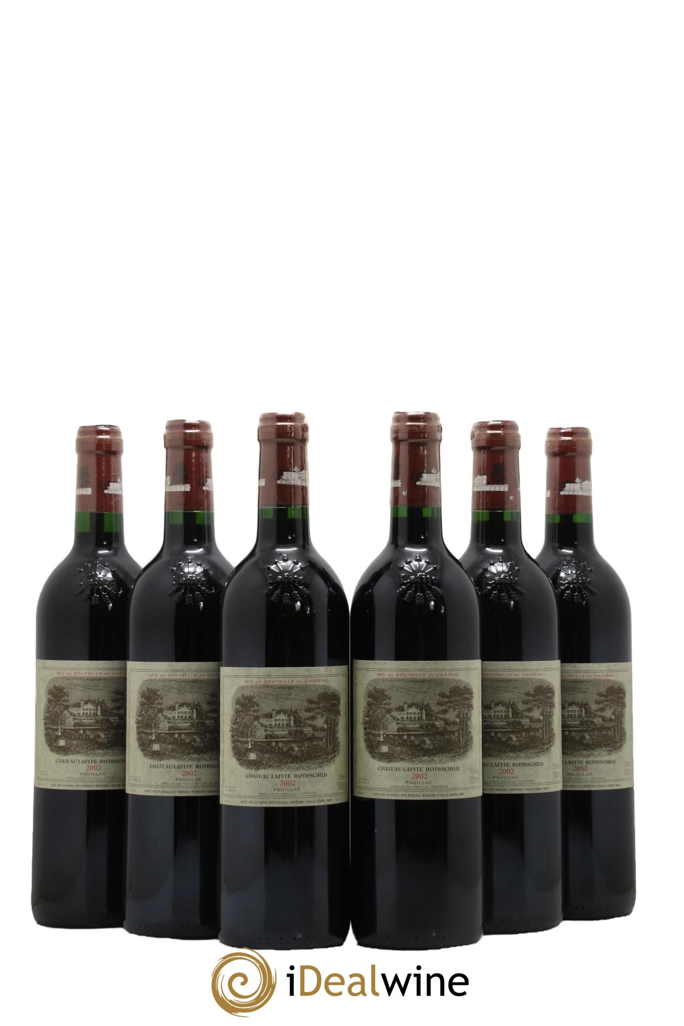 Château Lafite Rothschild 1er Grand Cru Classé 2002 - Posten von 6 Flaschen - 0