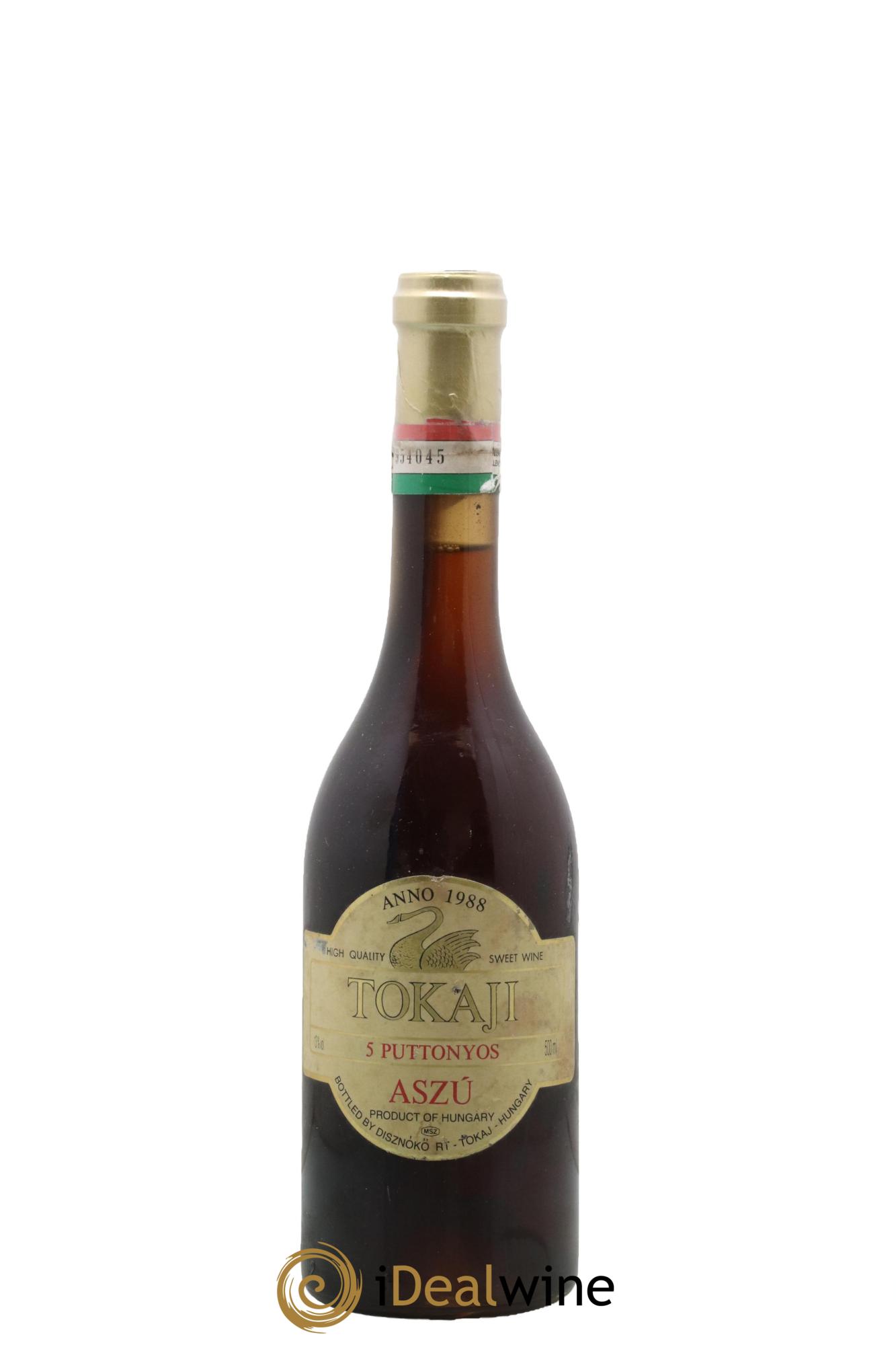 Tokaji Aszu 5 Puttonyos Disznoko (Domaine) 1988 - Lotto di 1 formato 50cl - 0