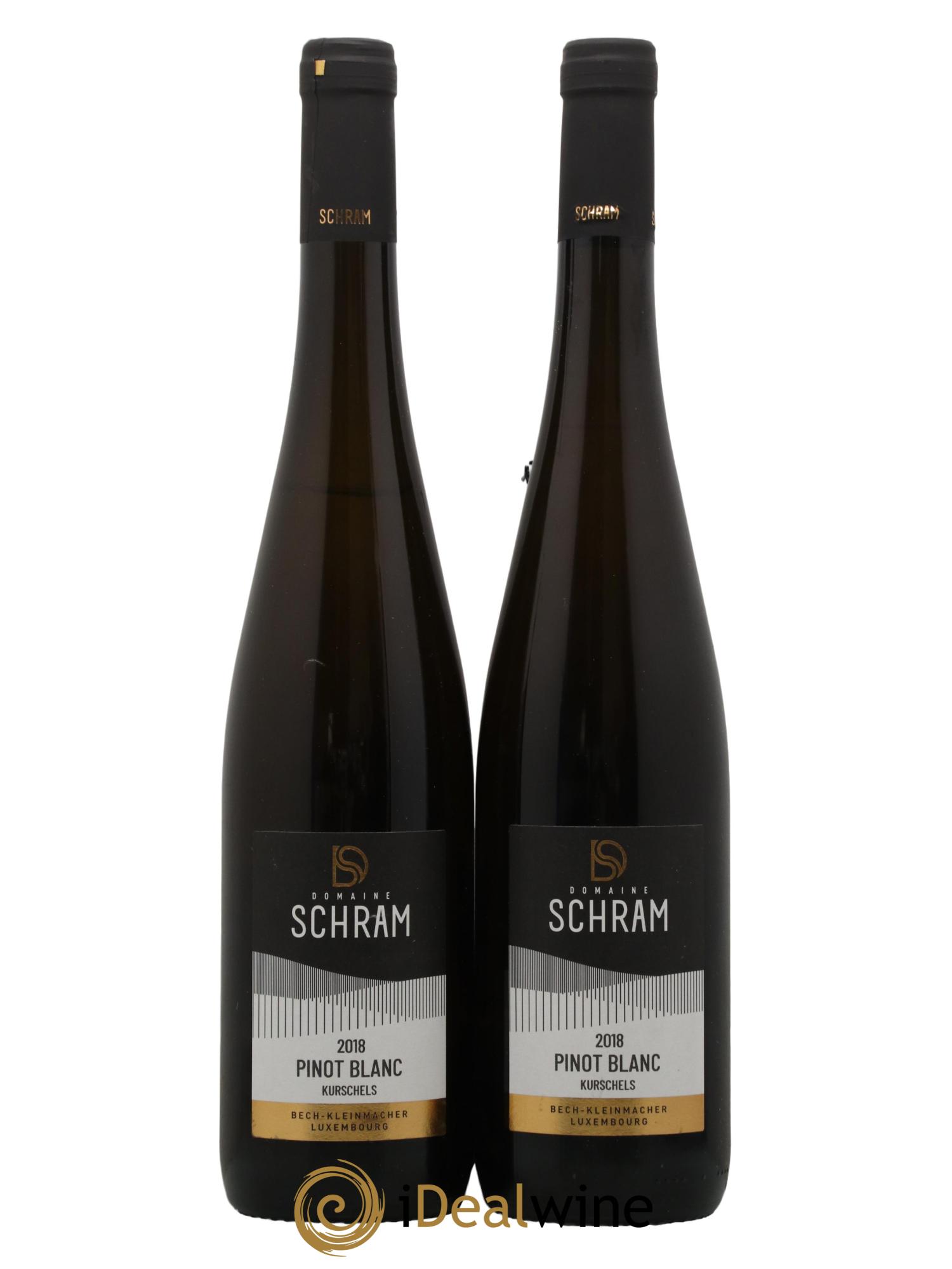 Vins Etrangers Pinot Blanc Kurschels Bech Kleinmacher Domaine Schram 2018 - Lot of 2 bottles - 0