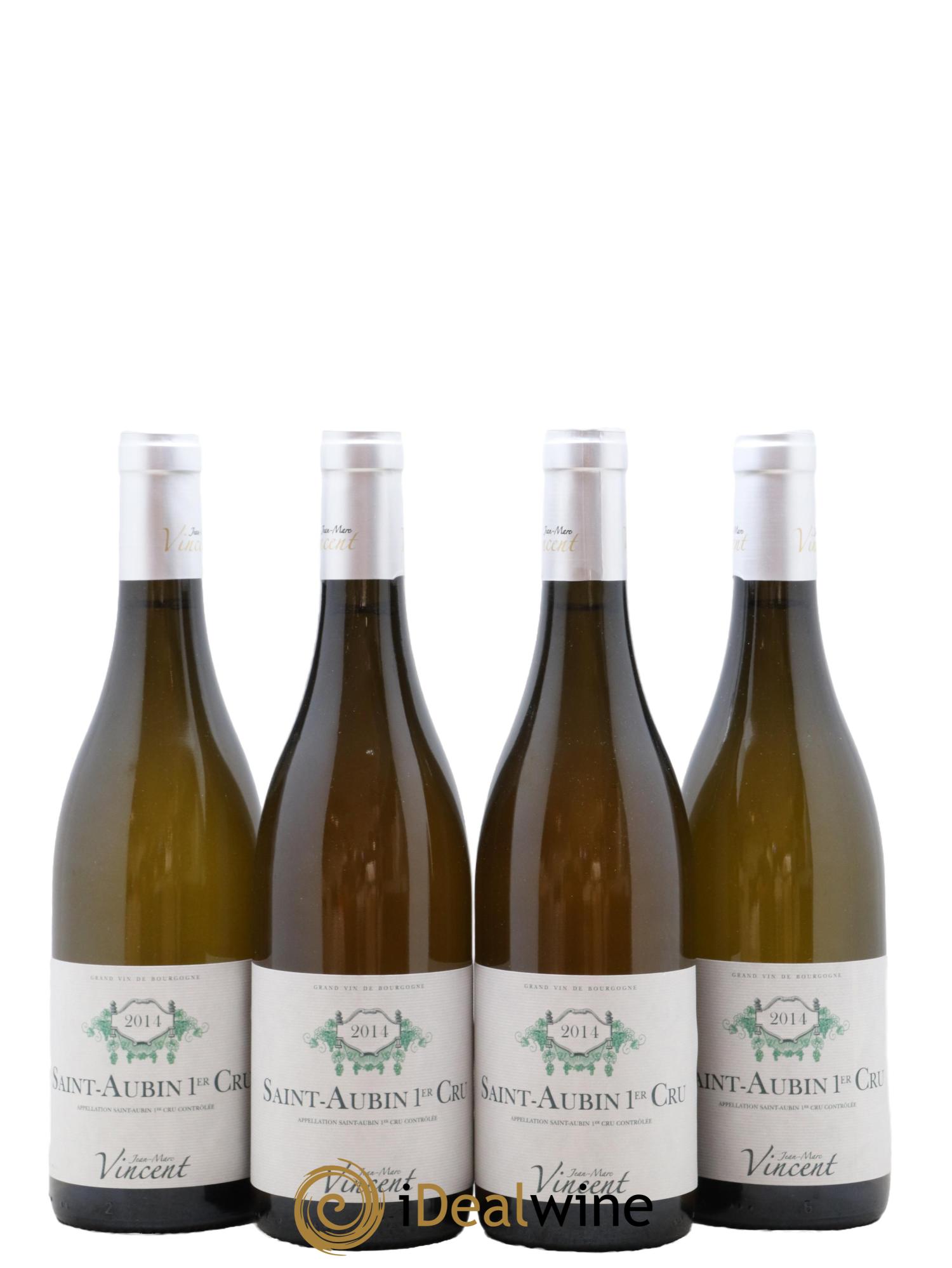 Saint-Aubin 1er Cru Jean Marc Vincent 2014 - Lot de 4 bouteilles - 0