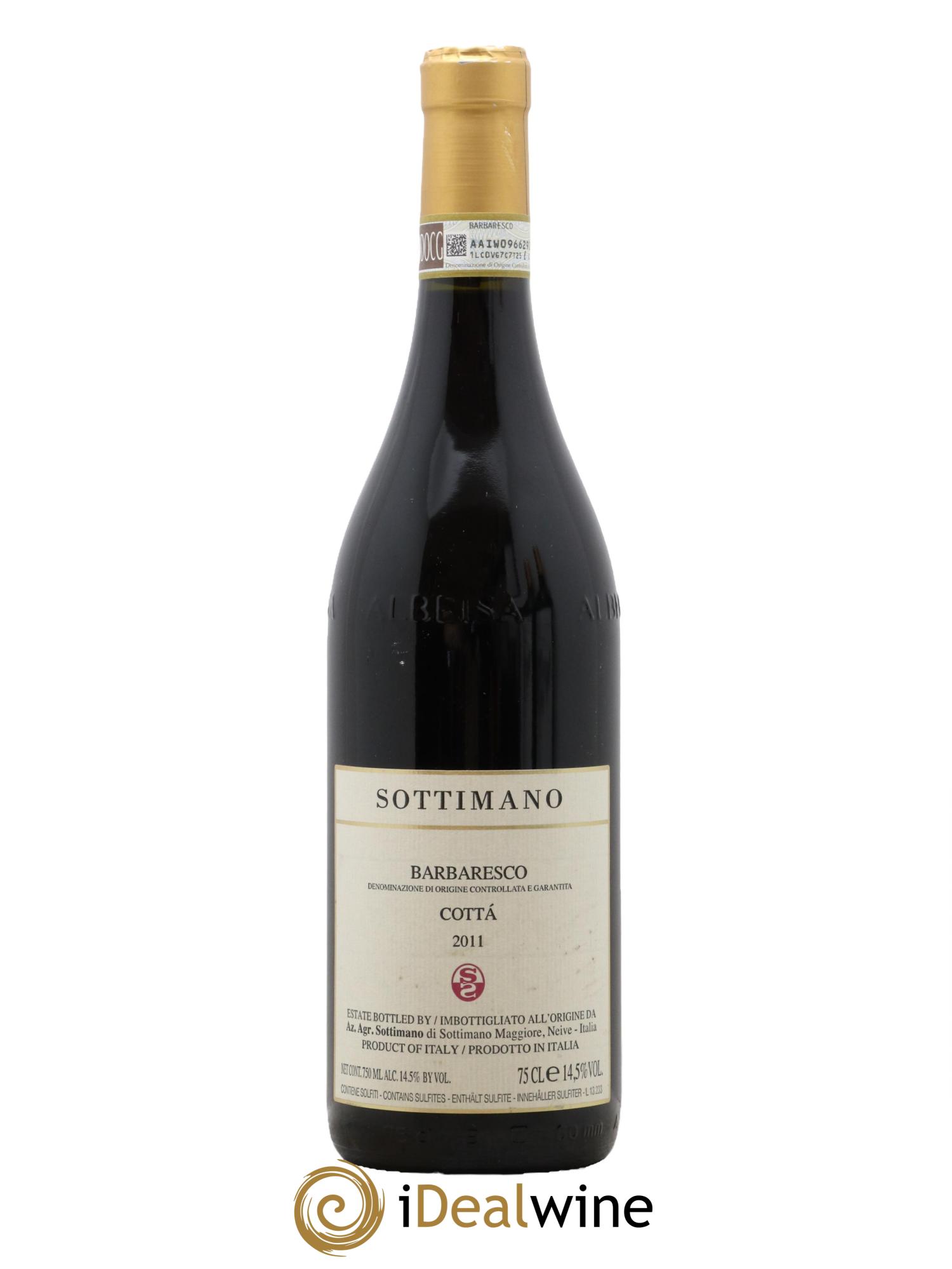 Barbaresco DOCG Cottà Sottimano 2011 - Posten von 1 Flasche - 0