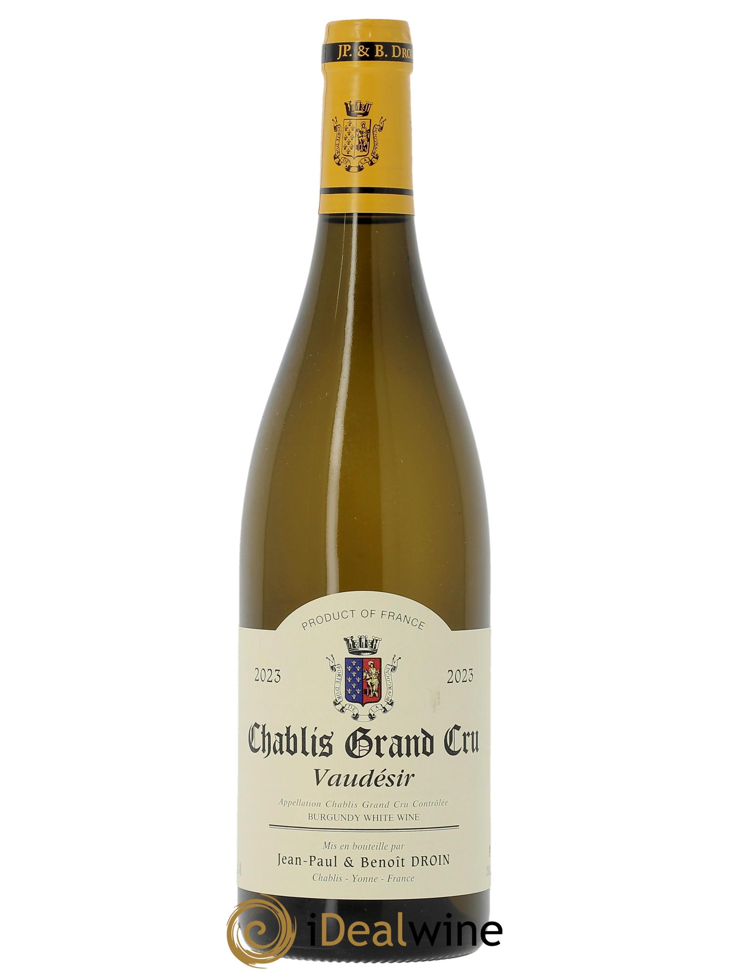 Chablis Grand Cru Vaudésir Jean-Paul & Benoît Droin (Domaine)  2023 - Lot de 1 bouteille - 0