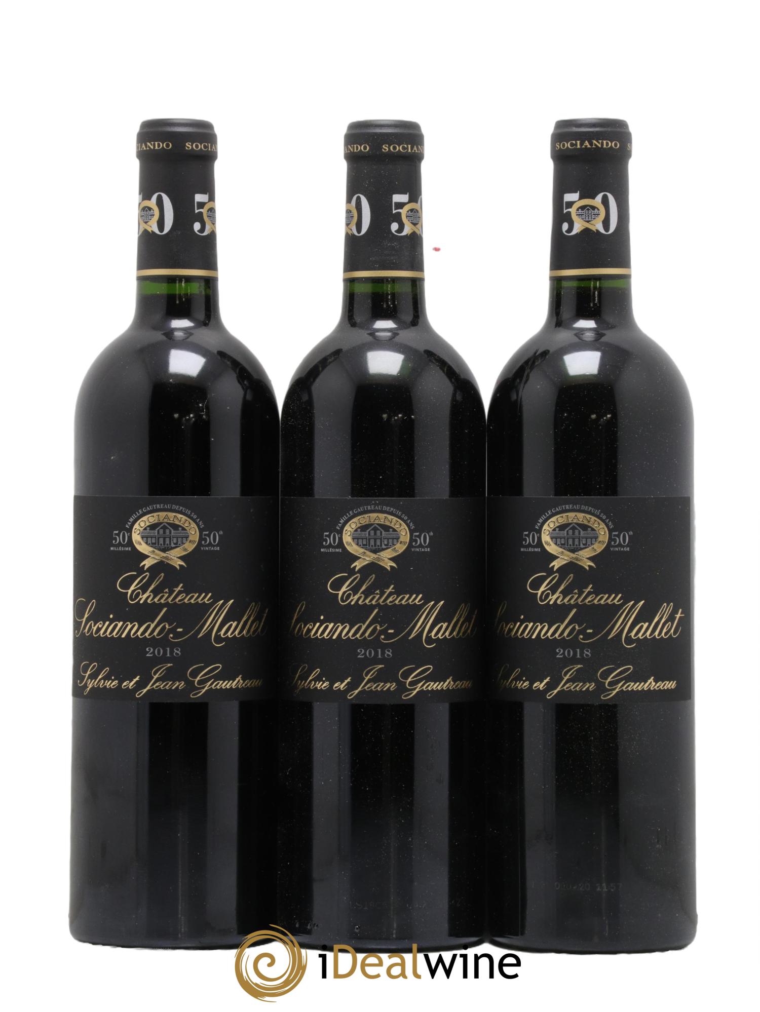 Château Sociando Mallet  2018 - Lot of 6 bottles - 2