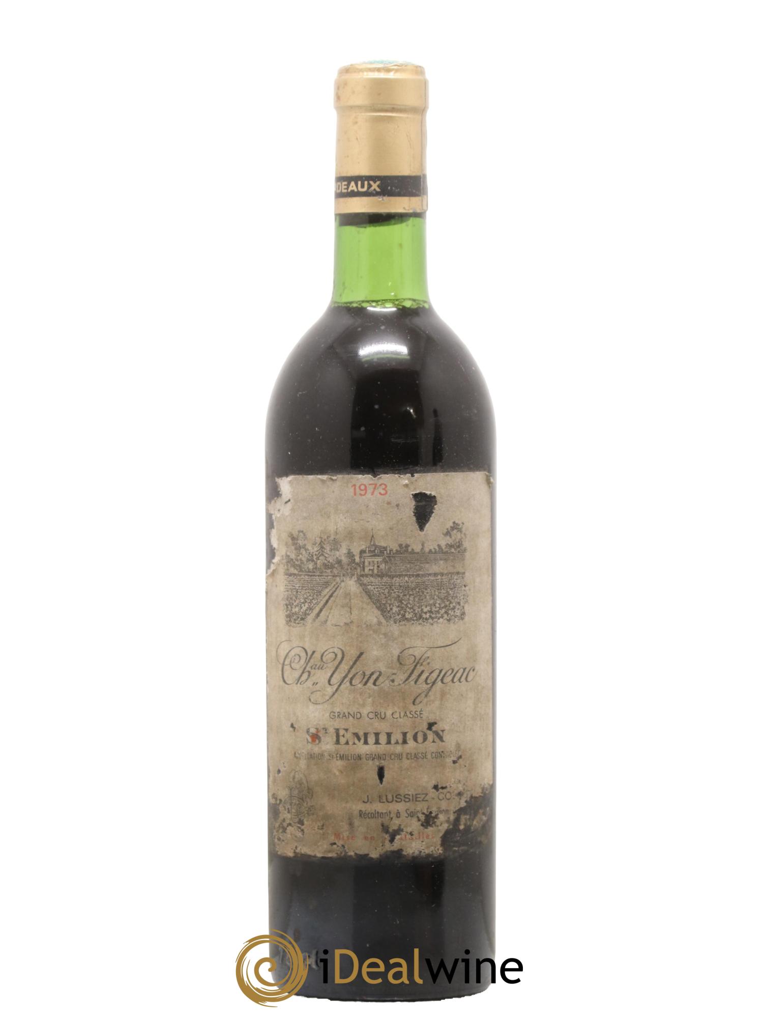 Château Yon Figeac Grand Cru Classé 1973 - Posten von 1 Flasche - 0